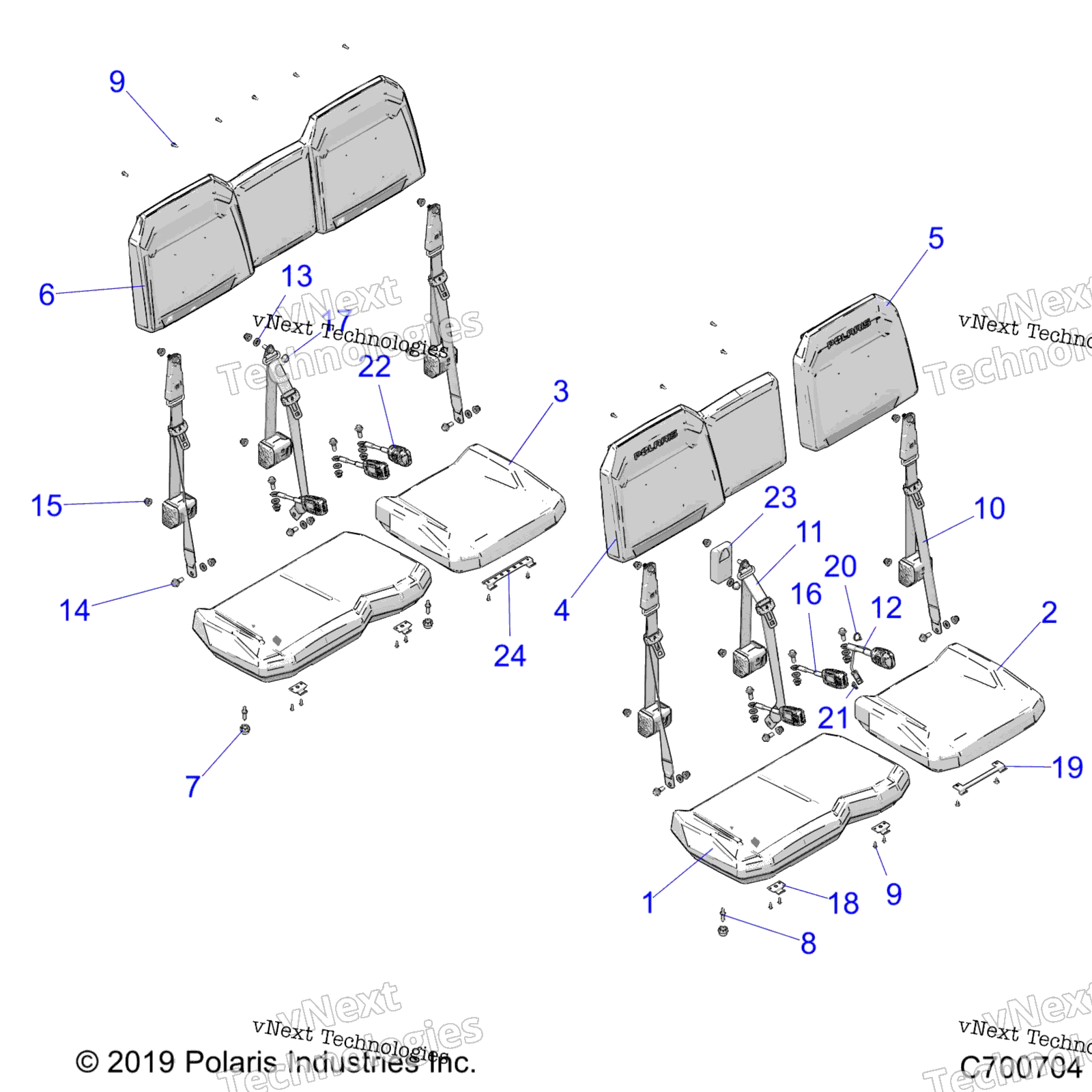 Body, Seats R20t6e99am / As / Bm / Bs