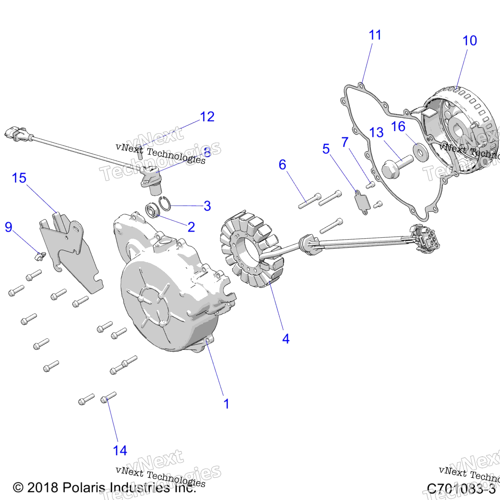 Engine, статор & крышка Z20a4e99ah / Bh / Lh