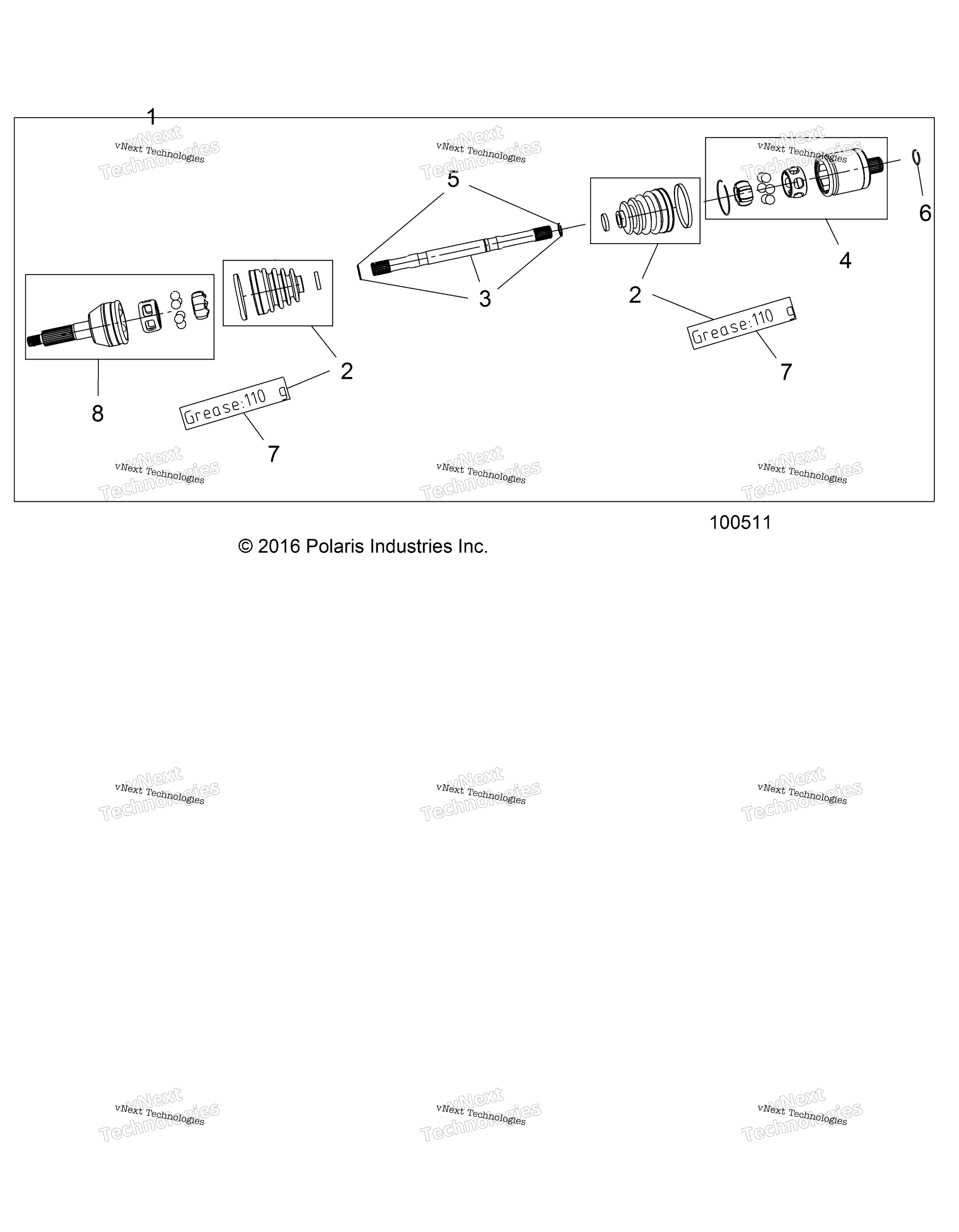 Привод Train, Half Shaft, Rear
