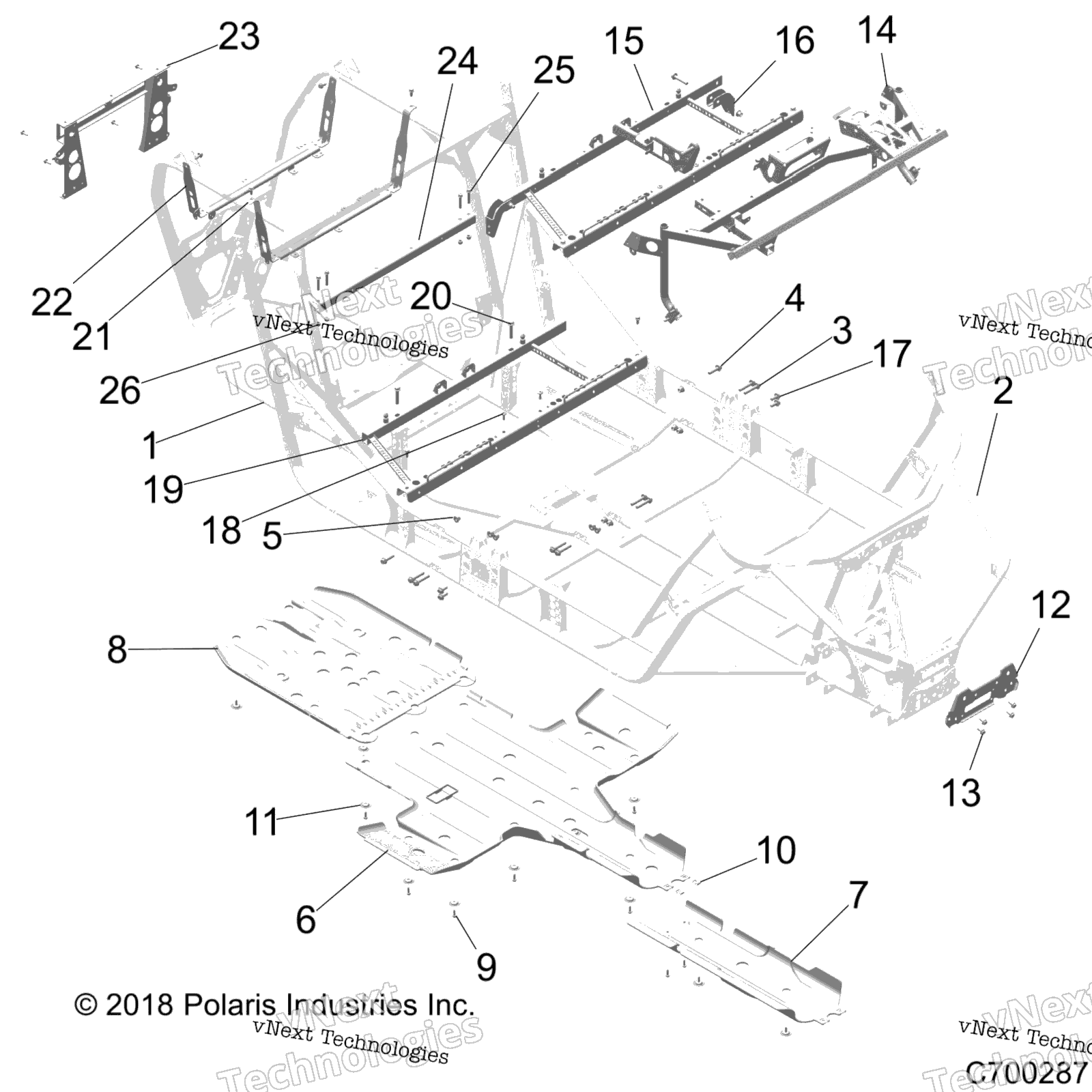 Шасси, основная рама And Skid Plates