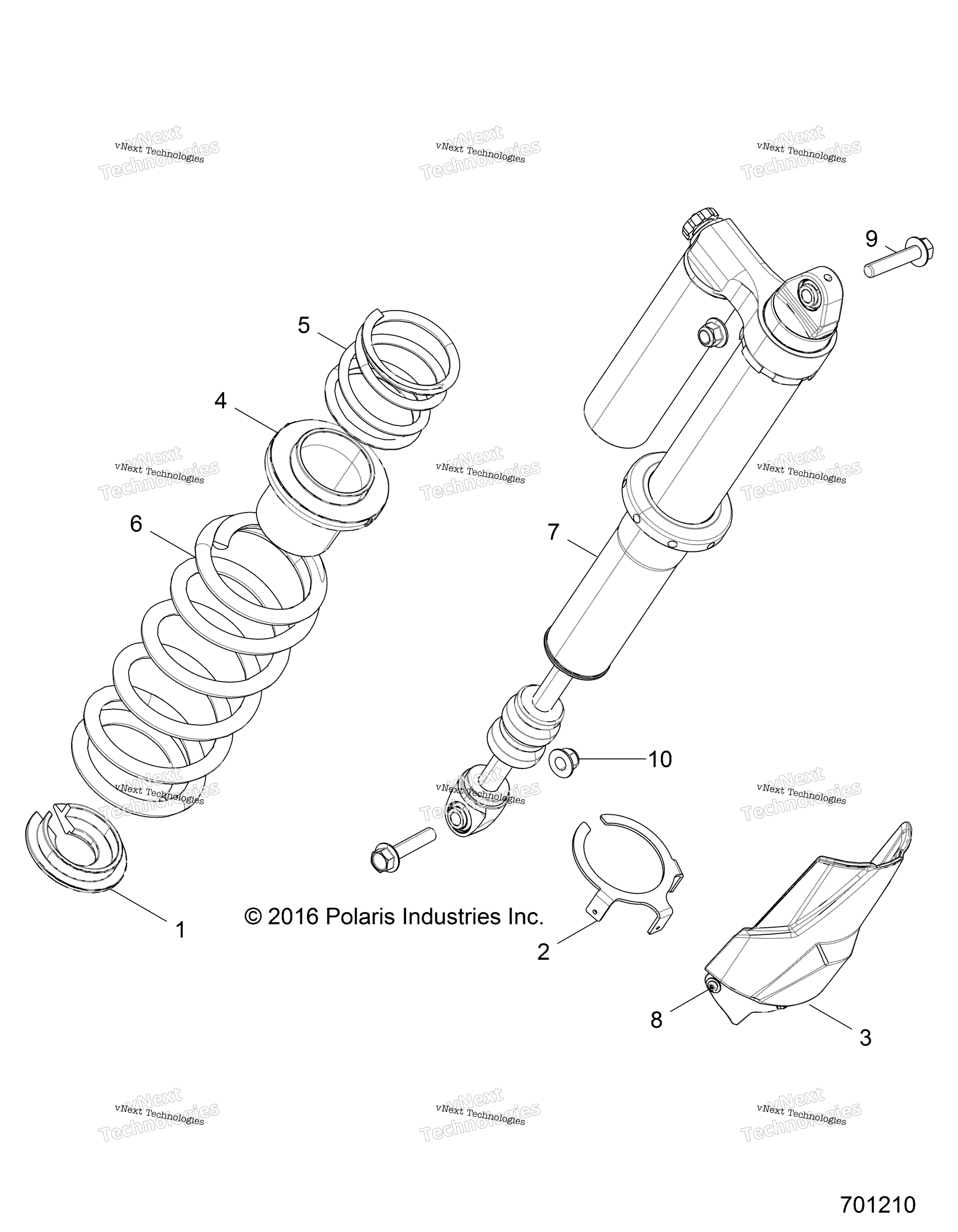 Подвеска, задний амортизатор Mounting
