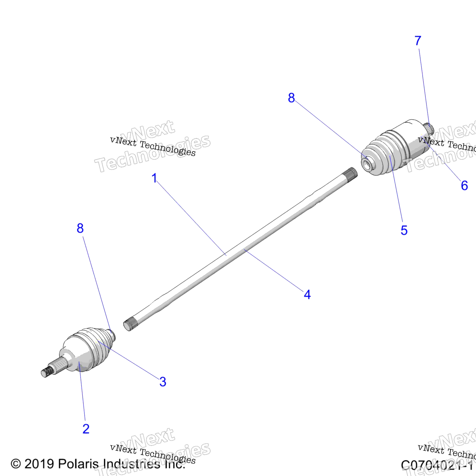 Привод Train, Half Shaft, Rear ()
