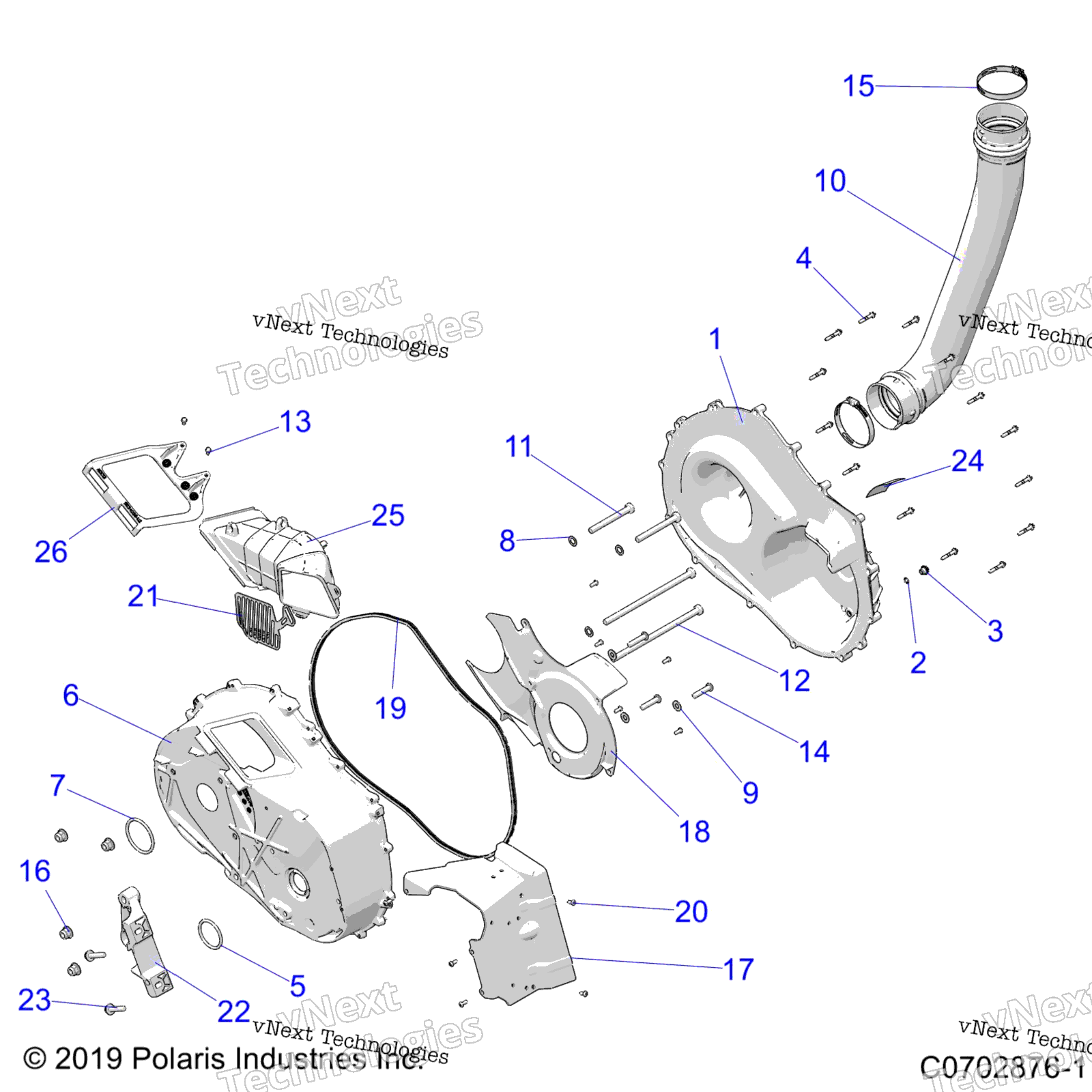 Трансмиссия, крышка сцепления And Ducting Z20r4_92Ac/Bc/Ae/Be/Ak/Bk/Ar/Br/Ah/Bh/At/Bt/Le/Lt/Lc