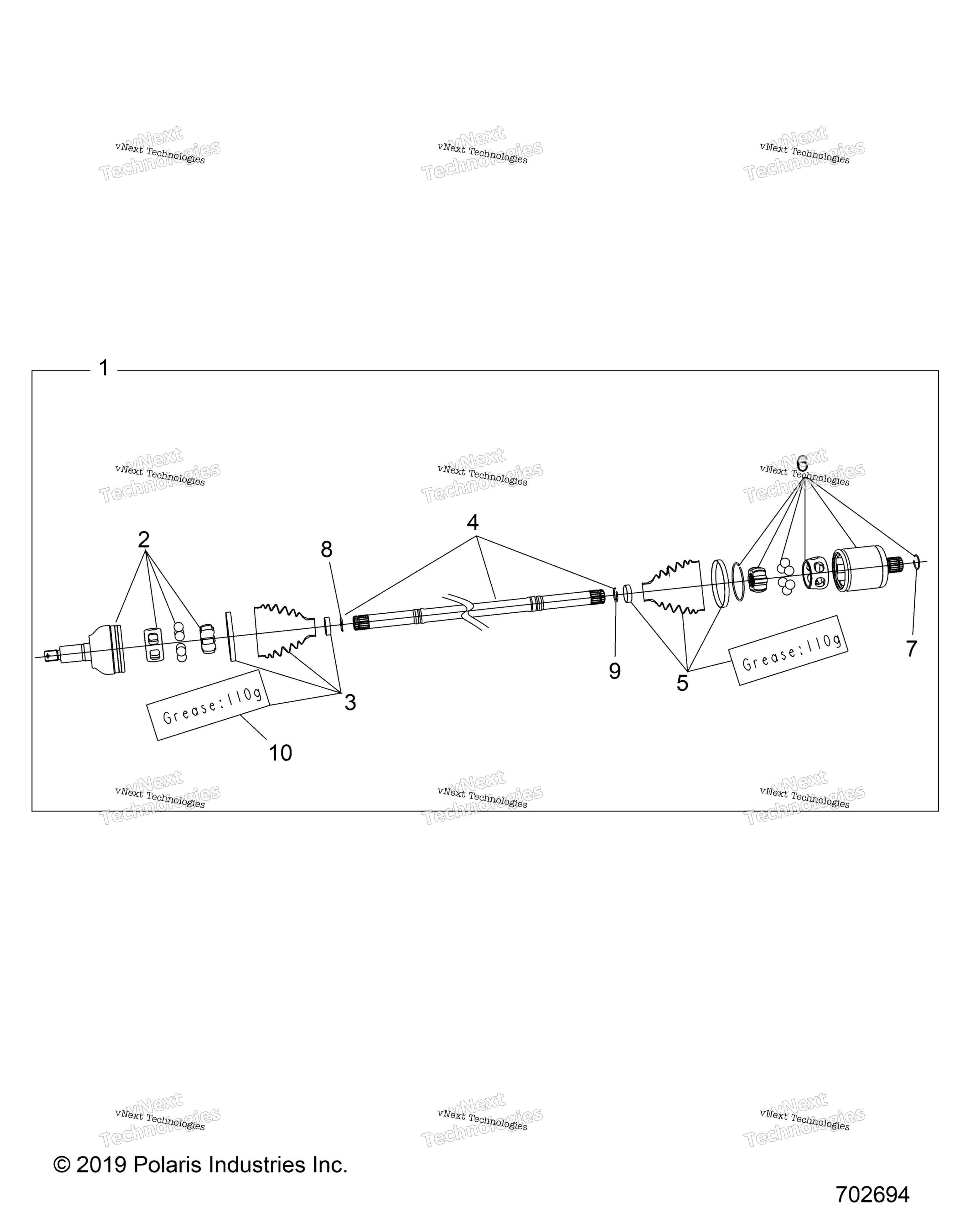 Привод Train, Half Shaft, Front