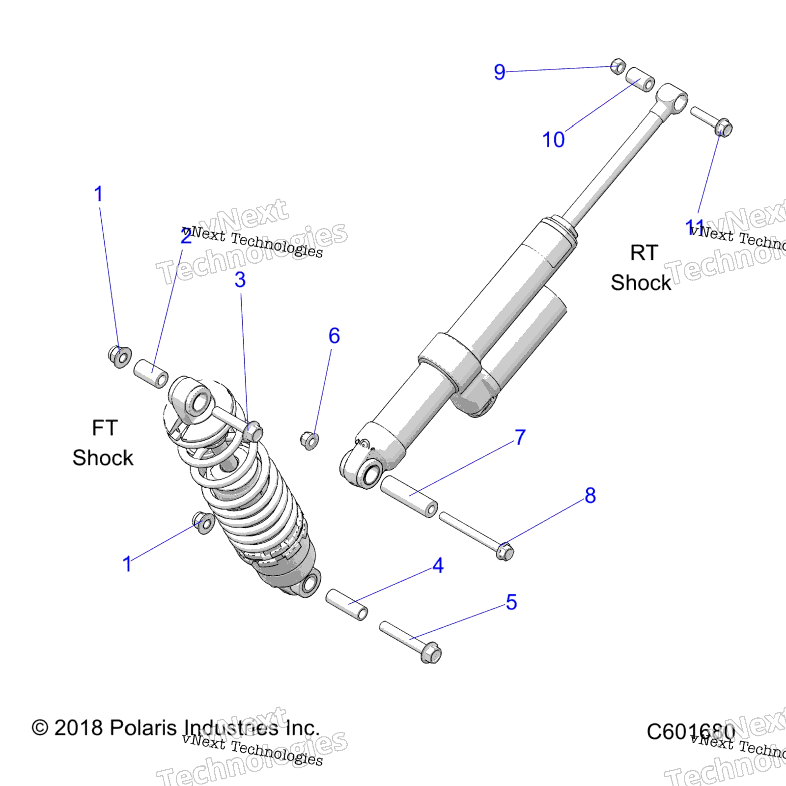 Suspension, Shock Mounting, задний Susp