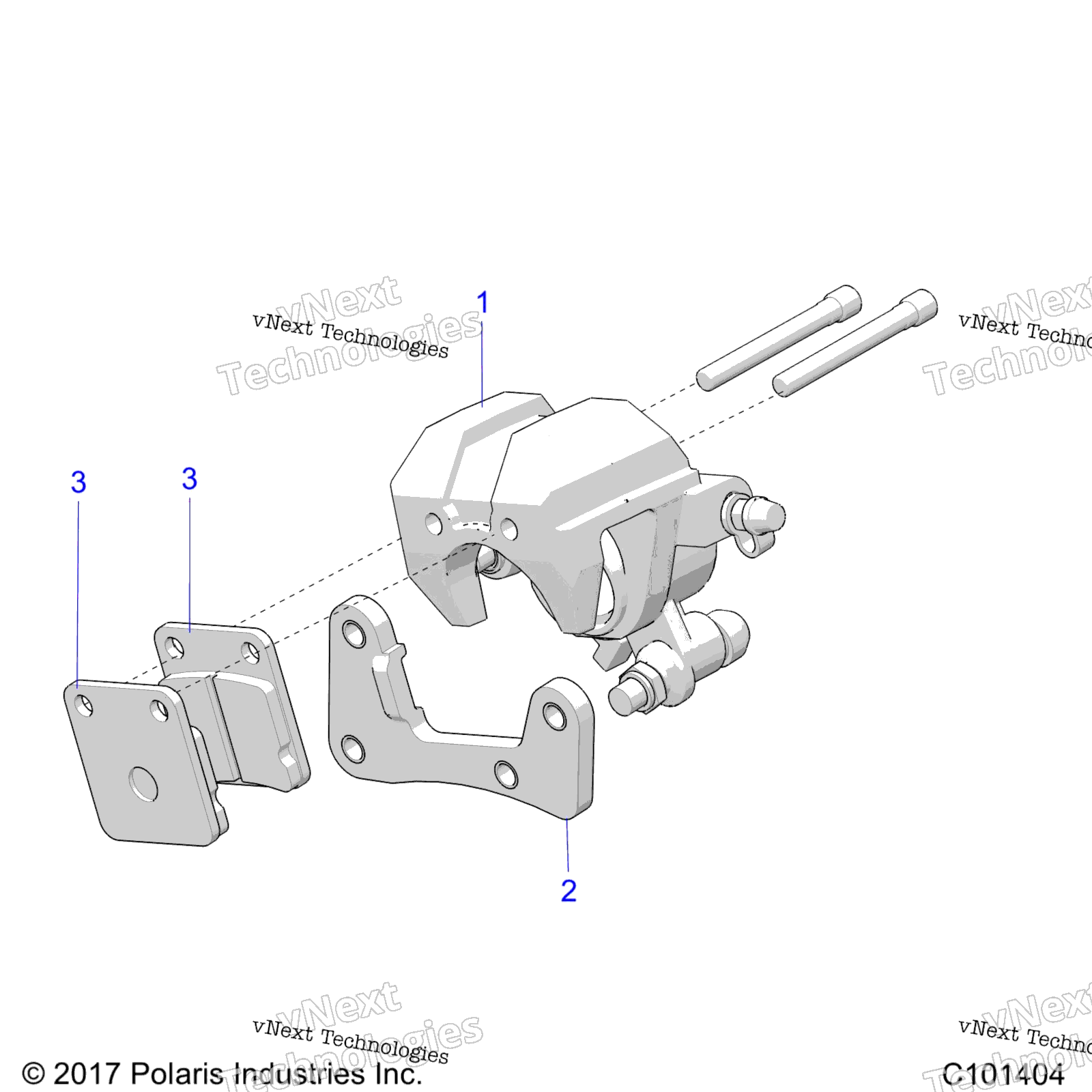 Brakes, Caliper, передний