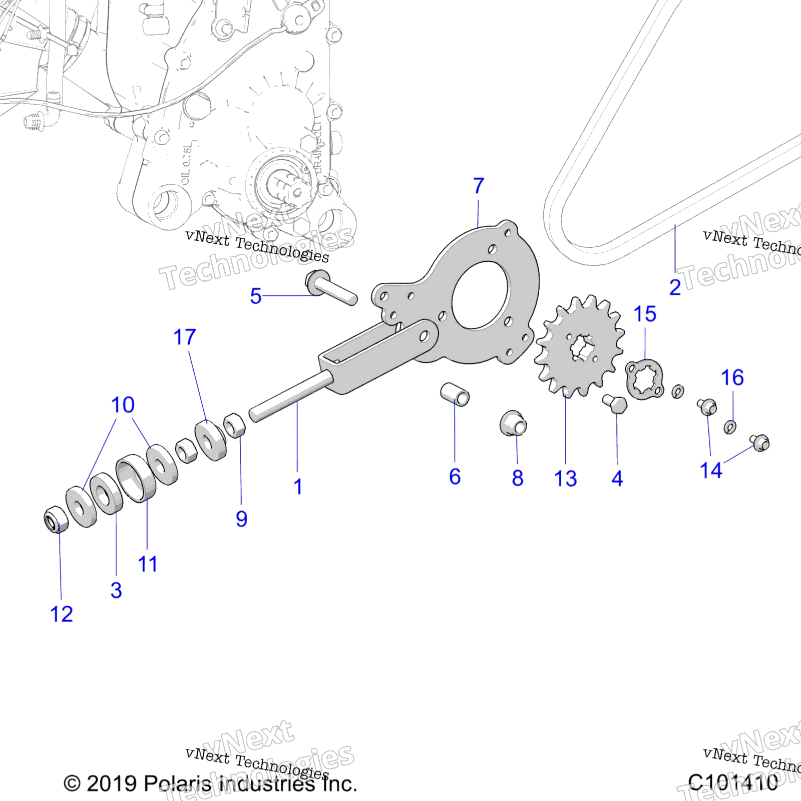 Привод Train, Chain Tensioner And Sprocket