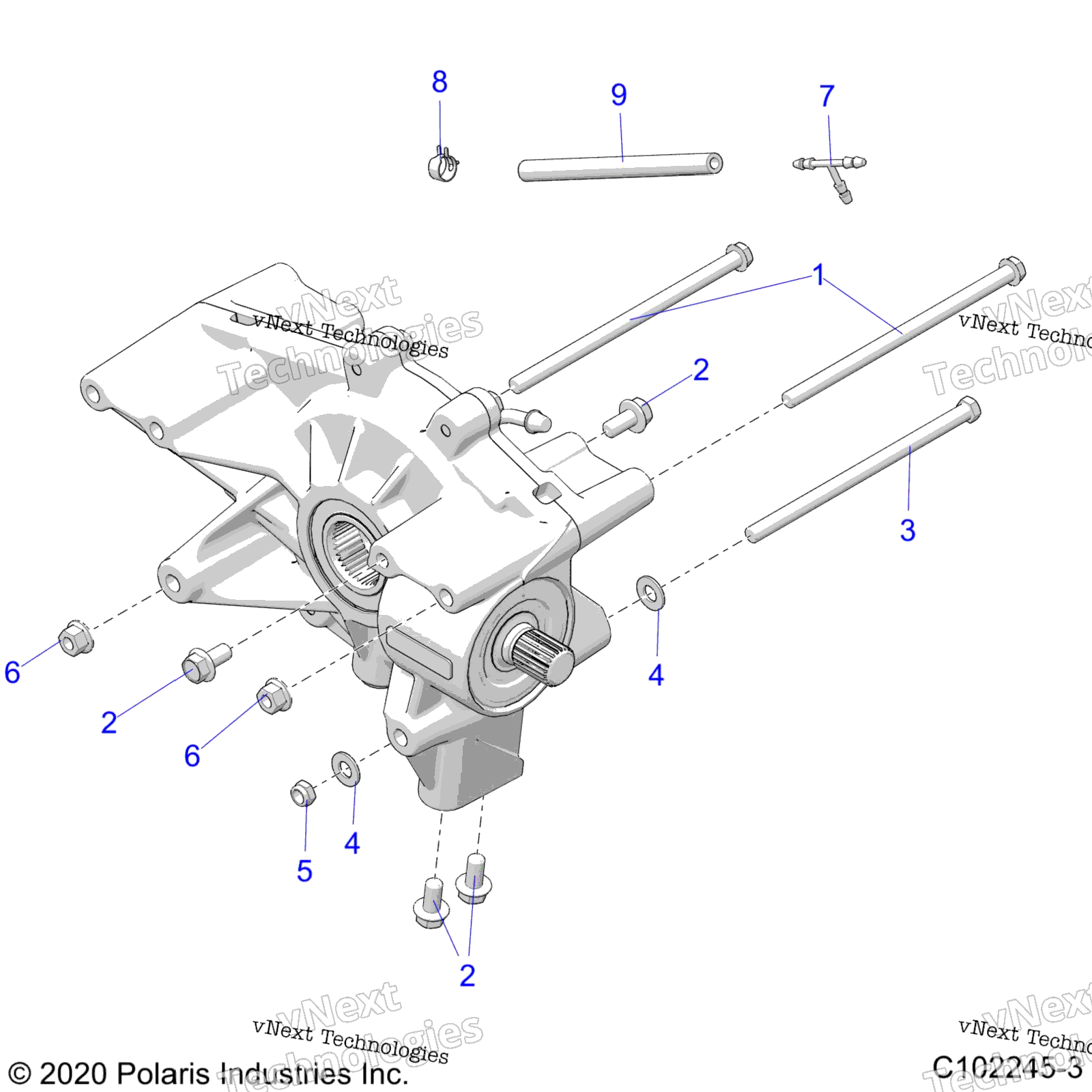 Привод Train, Rear Gearcase Mounting
