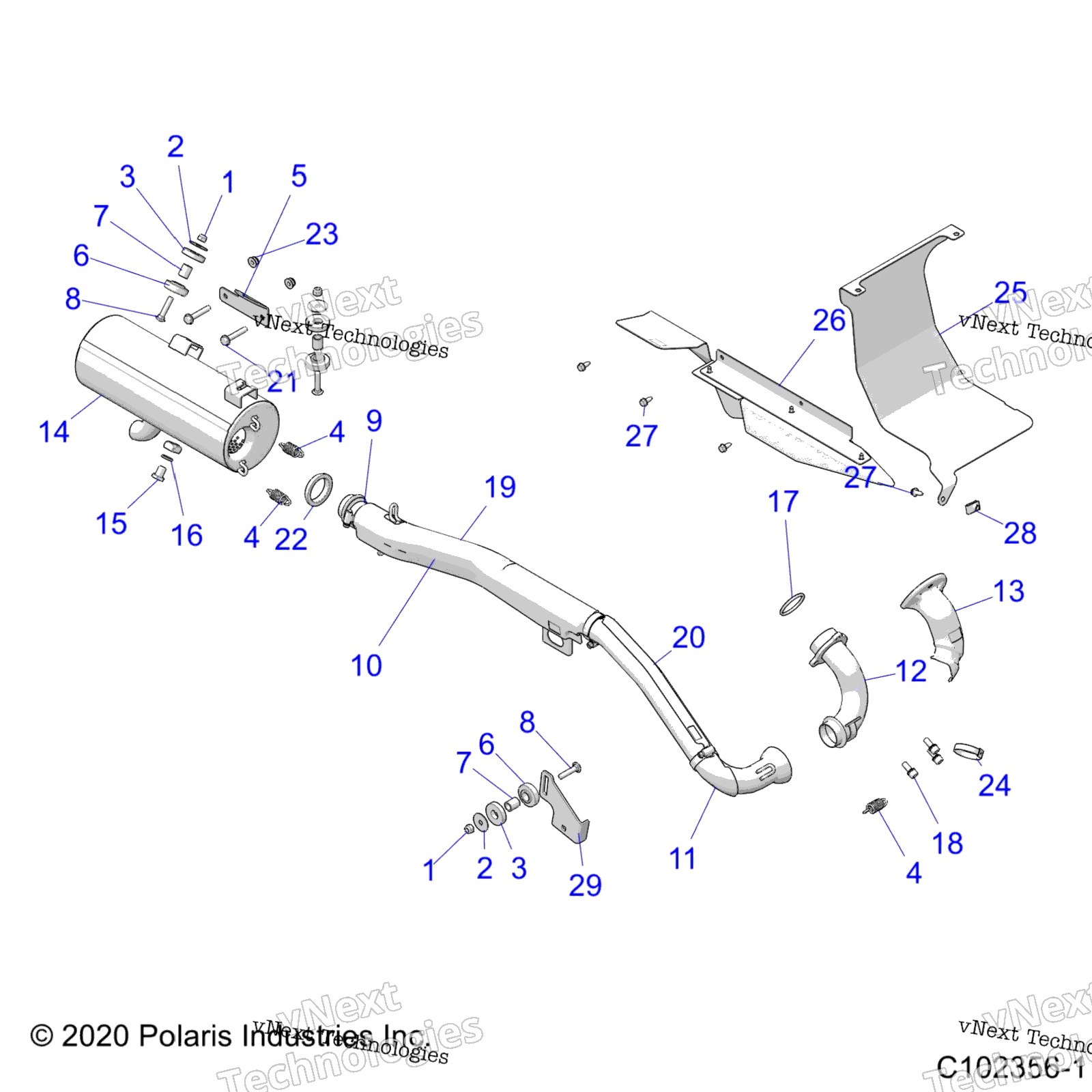 Двигатель, выхлоп