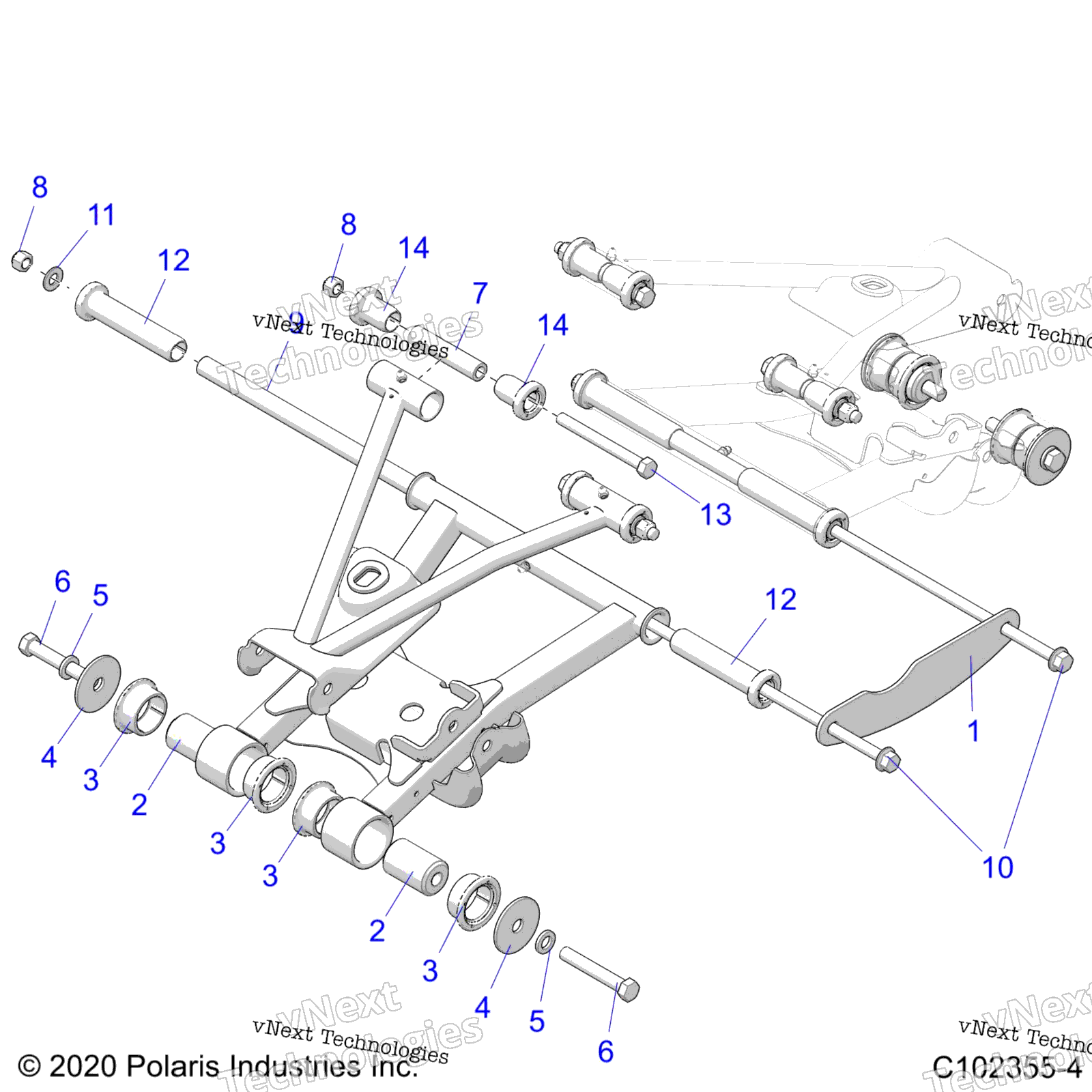 Подвеска, задняя Control Arm Mounting