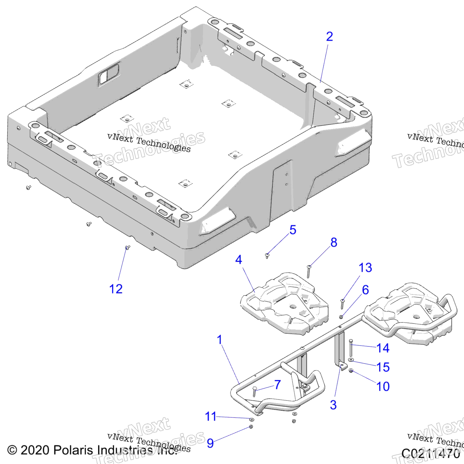 Body, задний полка & Box Side Rails