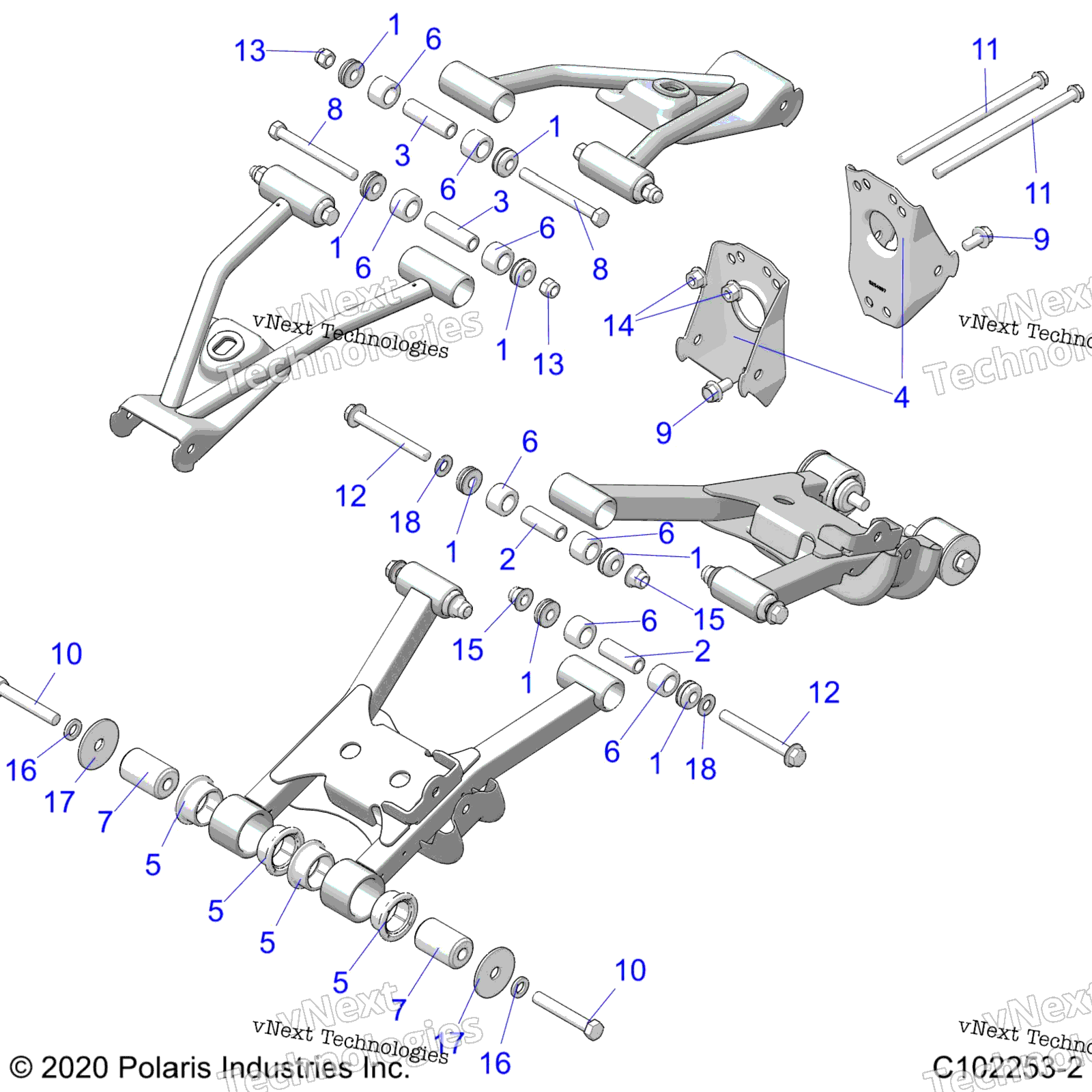 Подвеска, задняя Control Arm Mounting