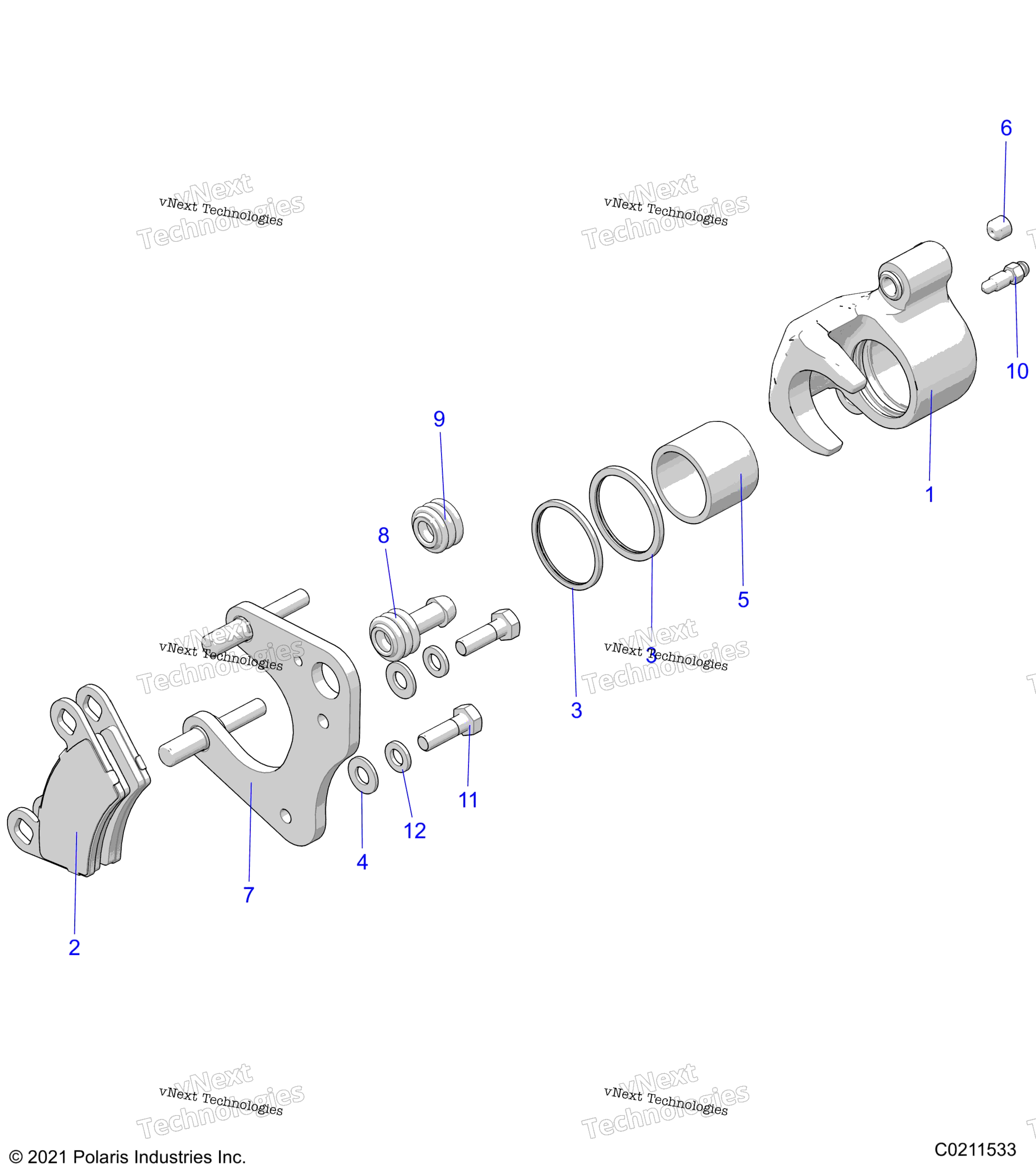 Brakes, тормоз Caliper, передний