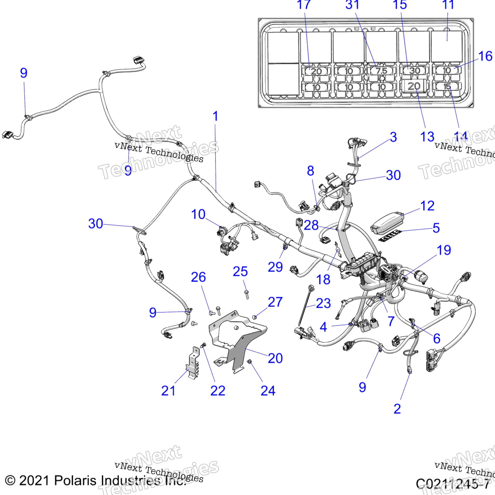 Electrical, Main Wire жгут