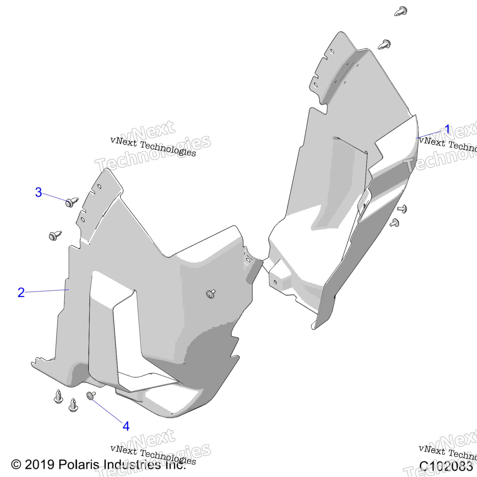 Body, передний Mud Guards