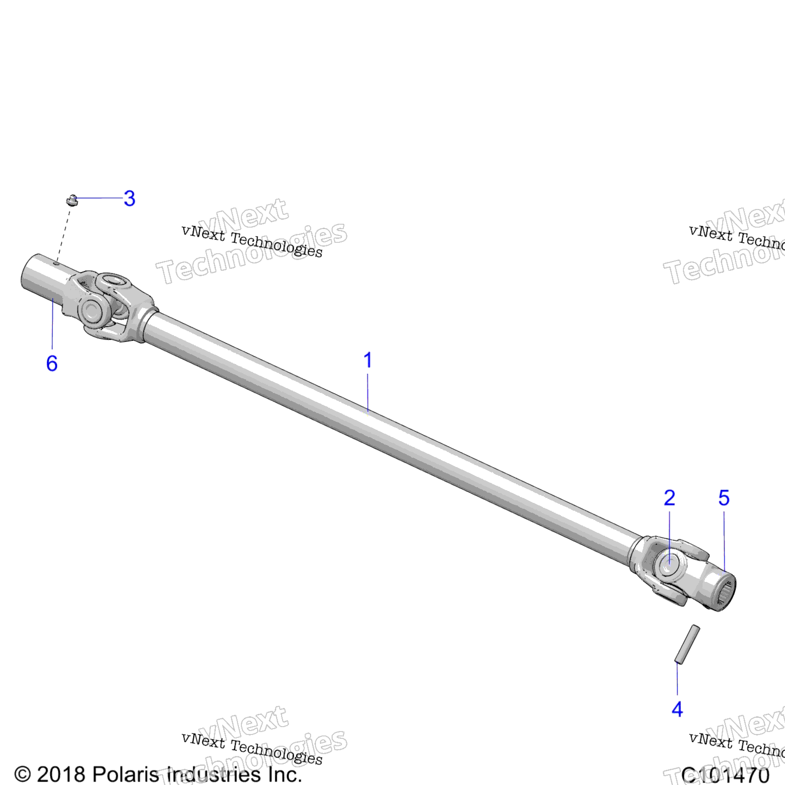 Привод Train, Prop Shaft, Front