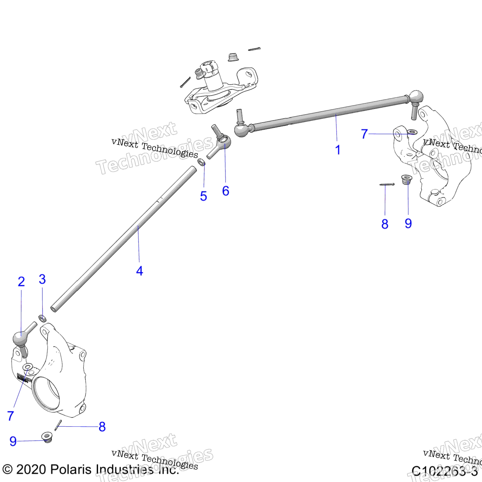 Steering, рулевое управление тяга Rods