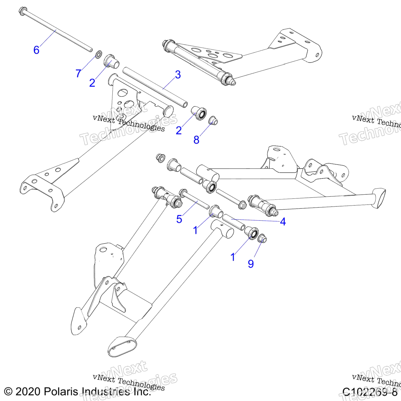 Подвеска, задняя Control Arm, Mounting