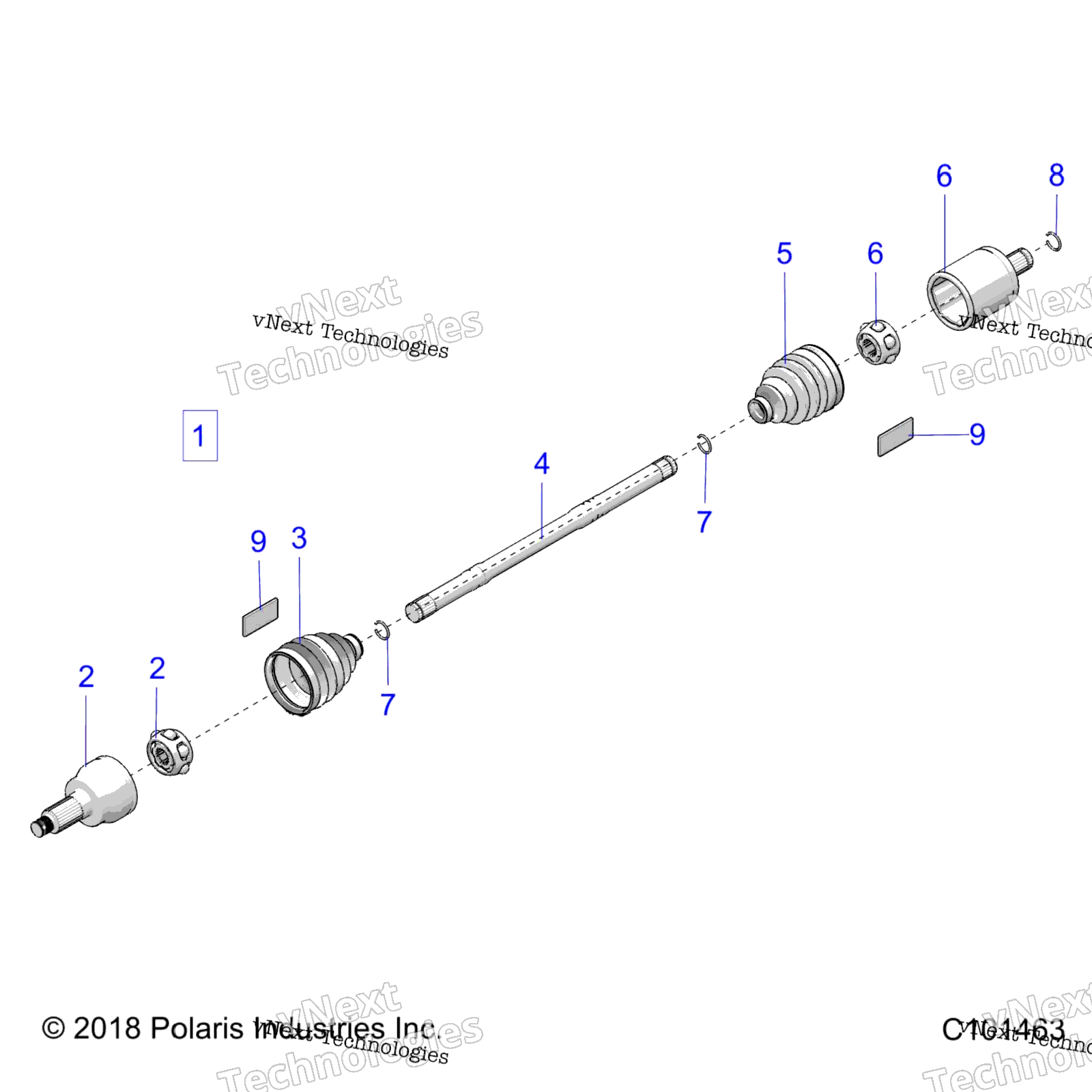 Привод Train, Drive Shaft, Front