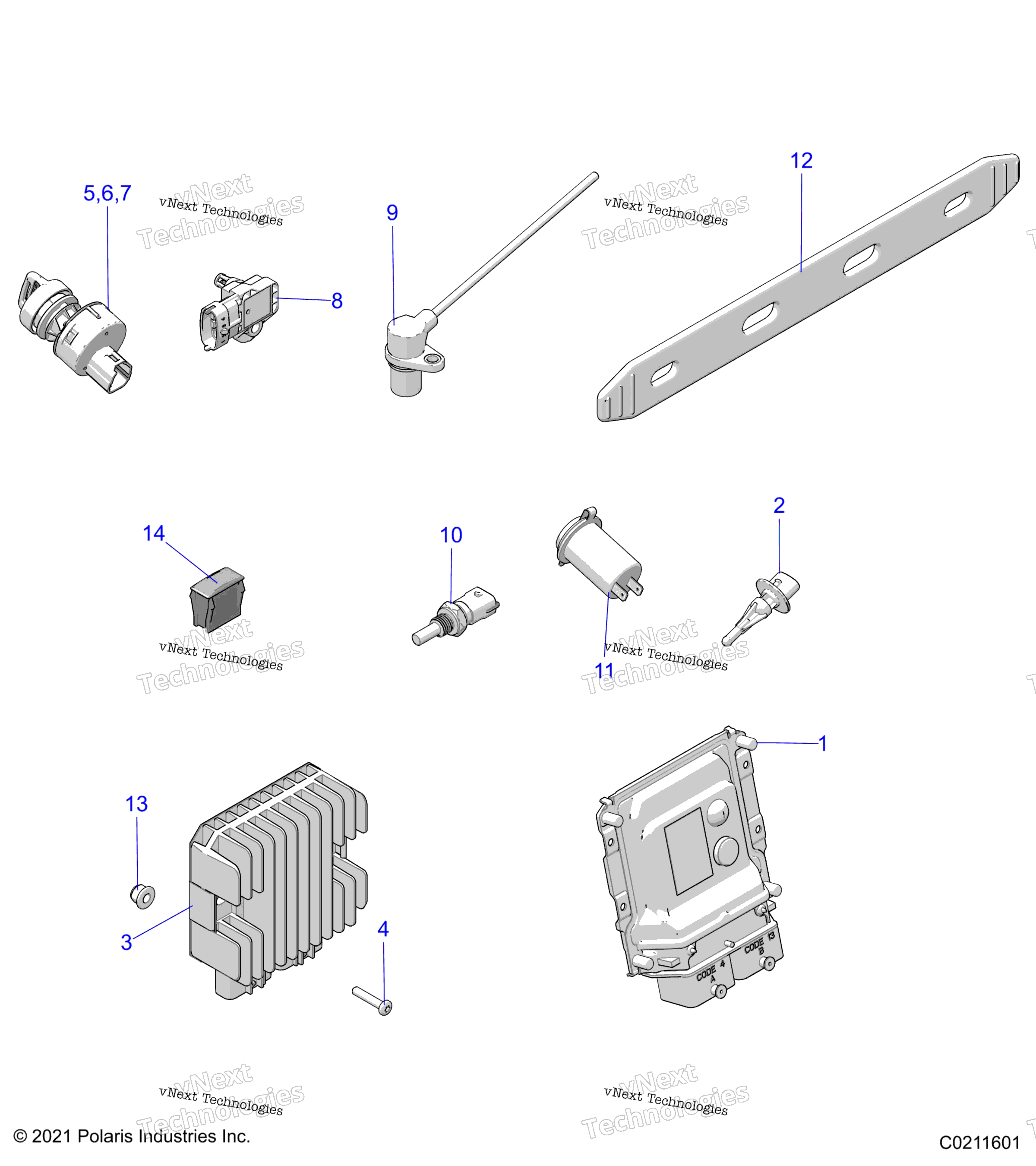 Electrical, Switches, Sensors, Ecu & управление Modules