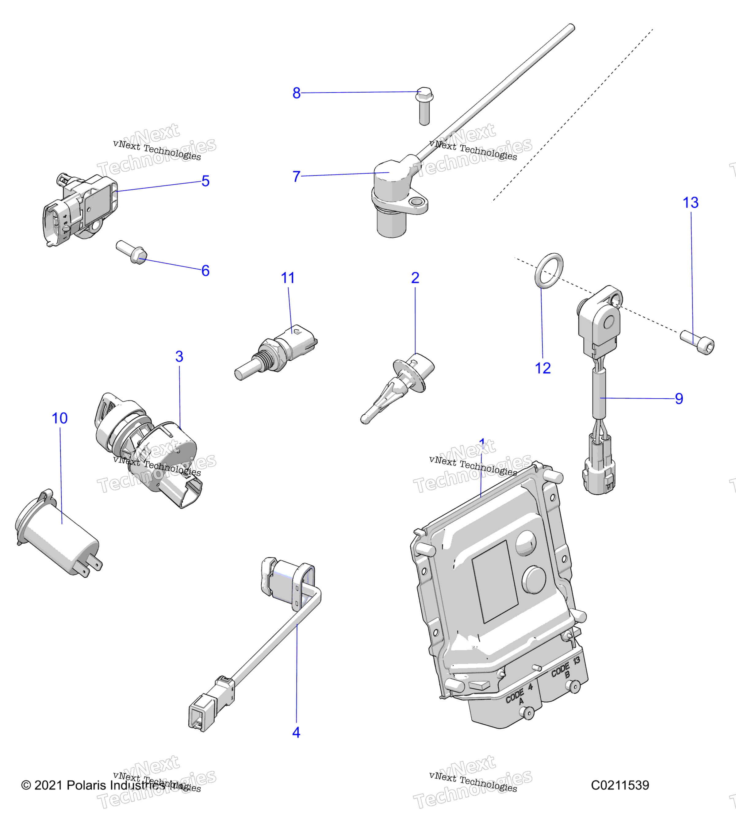Electrical, Switches, Sensors, Ecu & управление Modules