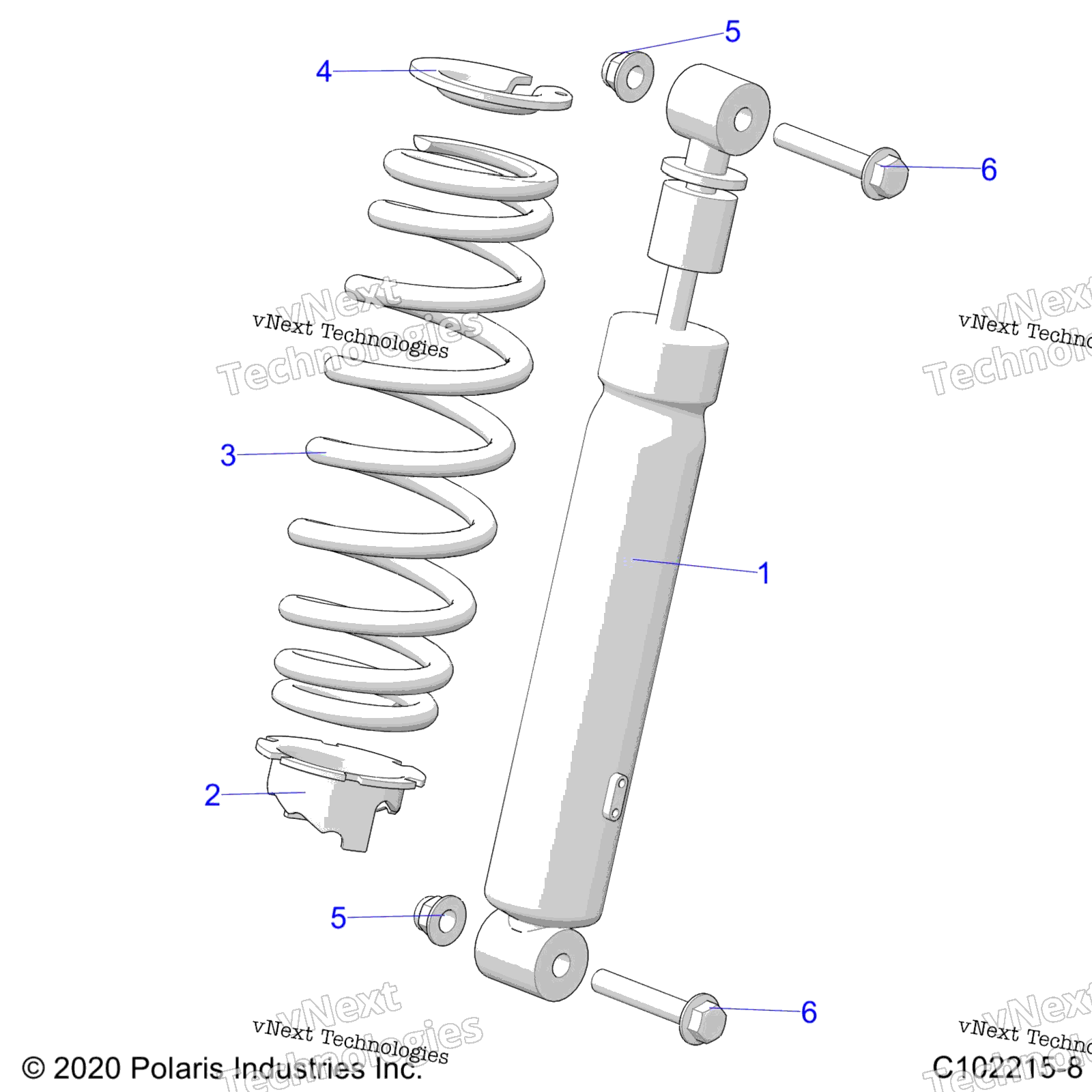 Suspension, Shock, передний