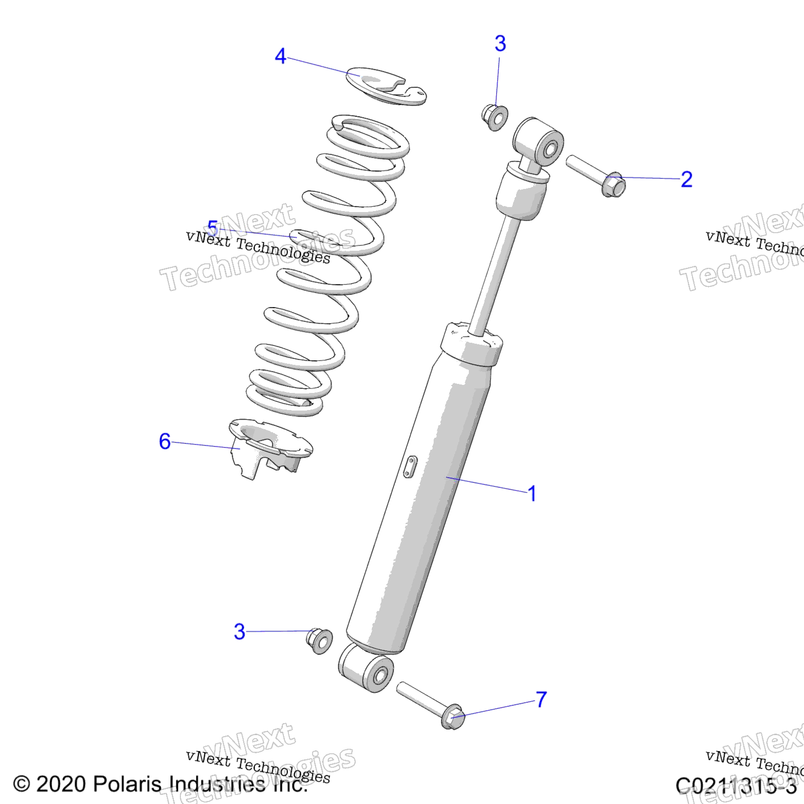 Suspension, Shock, задний