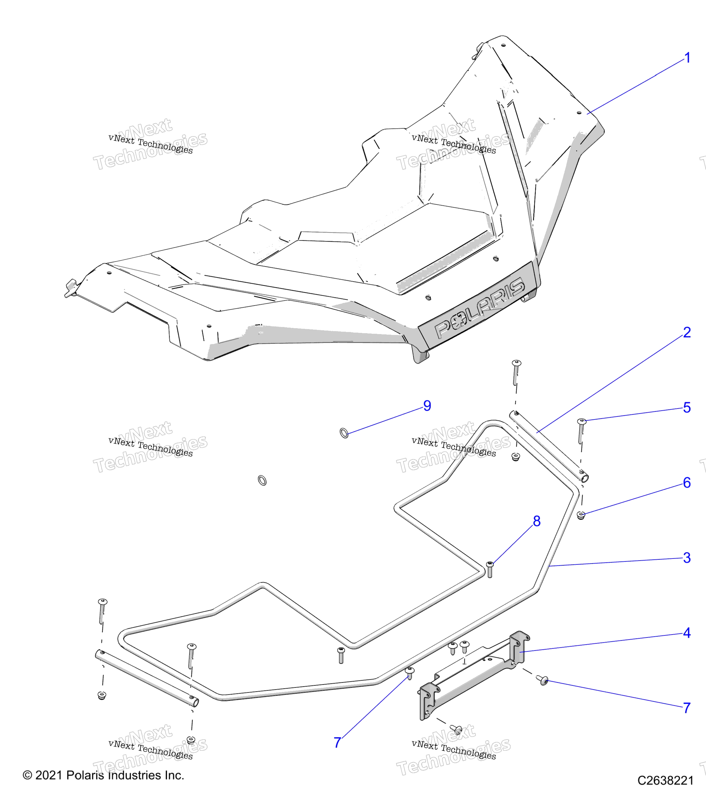 Body, передний Storage крышка