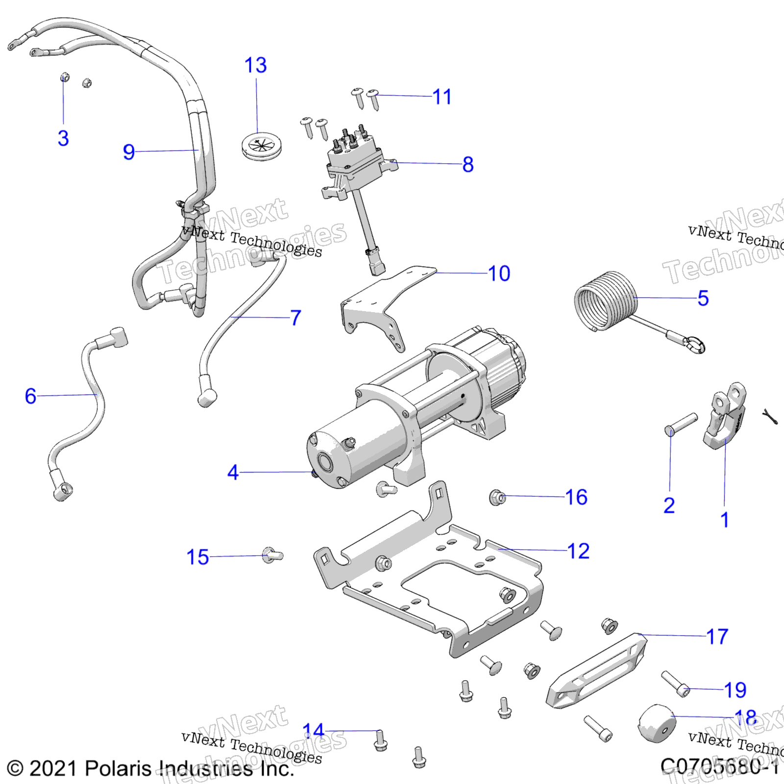 Chassis, лебёдка