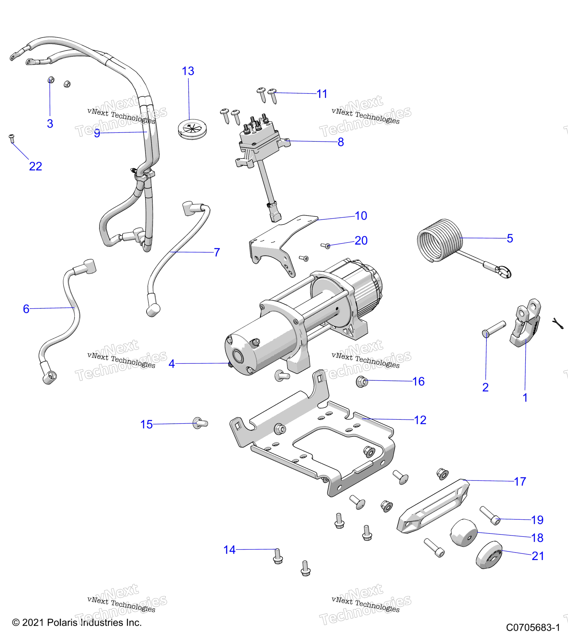 Chassis, лебёдка