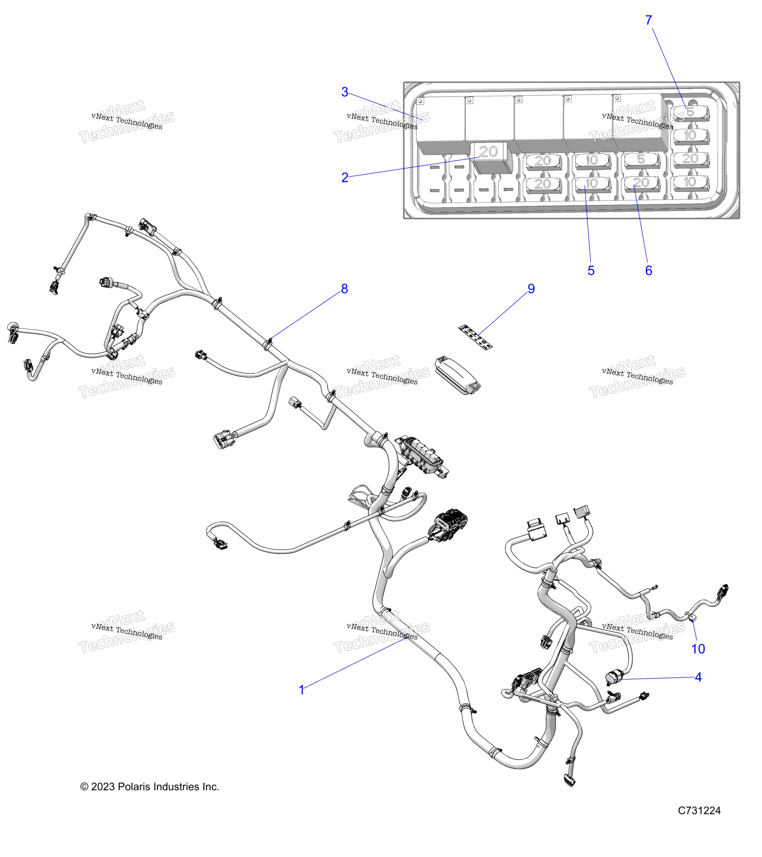 Electrical, провод Harnesses, Chassis