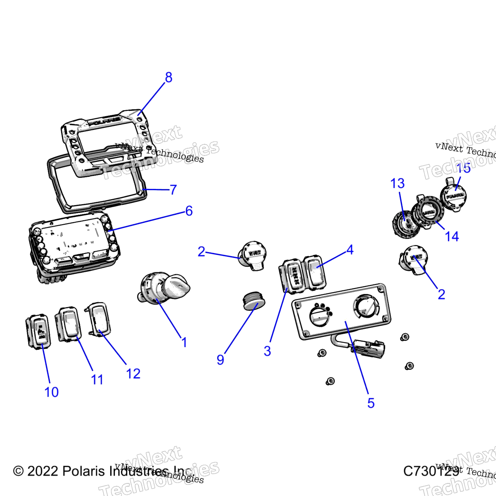 Electrical, Dash Instruments R22maa57f1 / Sf1 / F9 / C1 / C9 / Ck