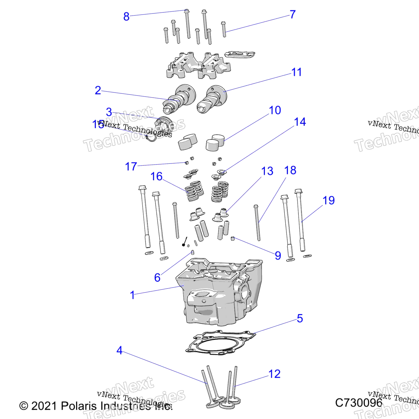 Двигатель, цилиндр Head, Cams & Valves R22maa57f1/Sf1/F9/C1/C9/Ck