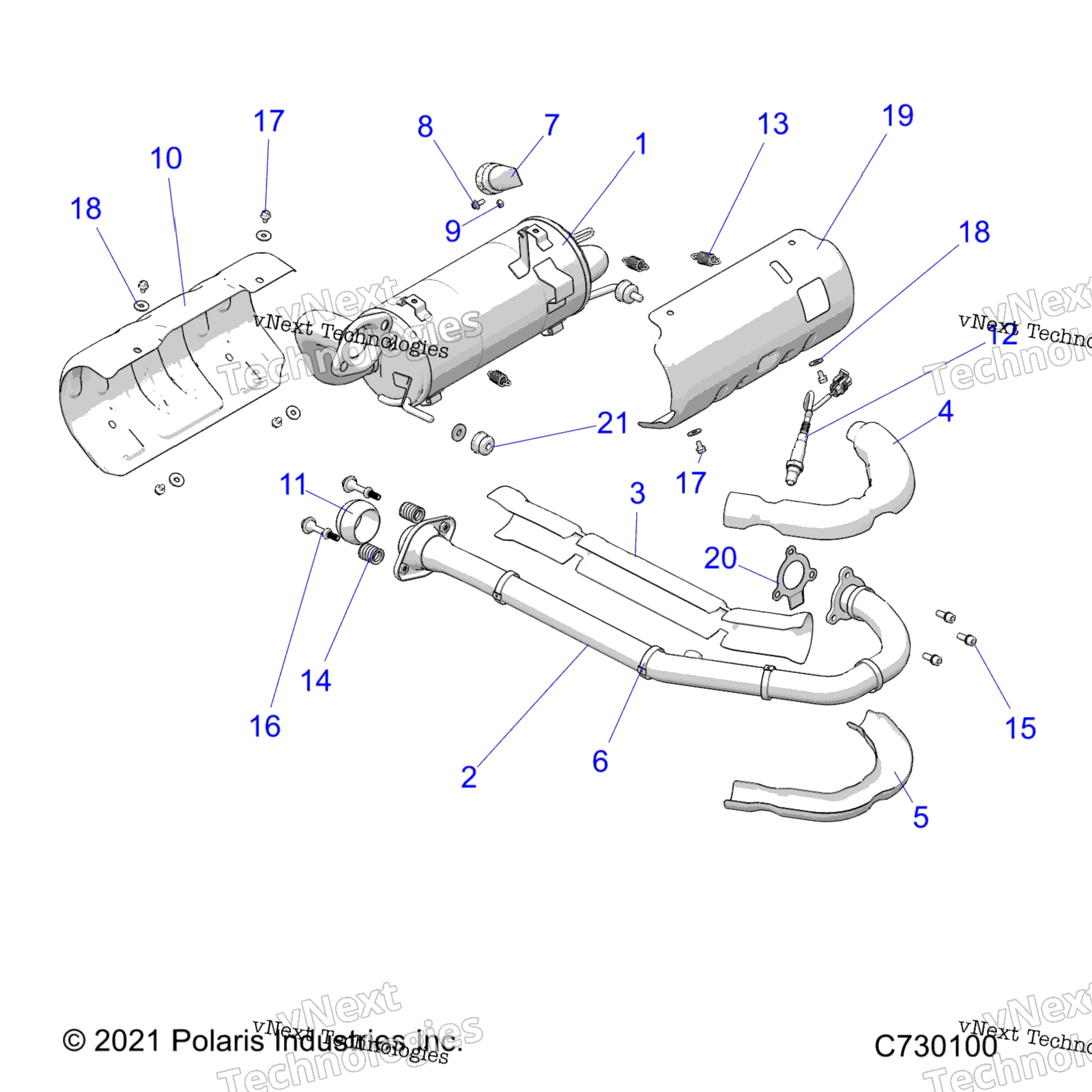 Двигатель, выхлопная система R22maa57f1/Sf1/F9/C1/C9/Ck