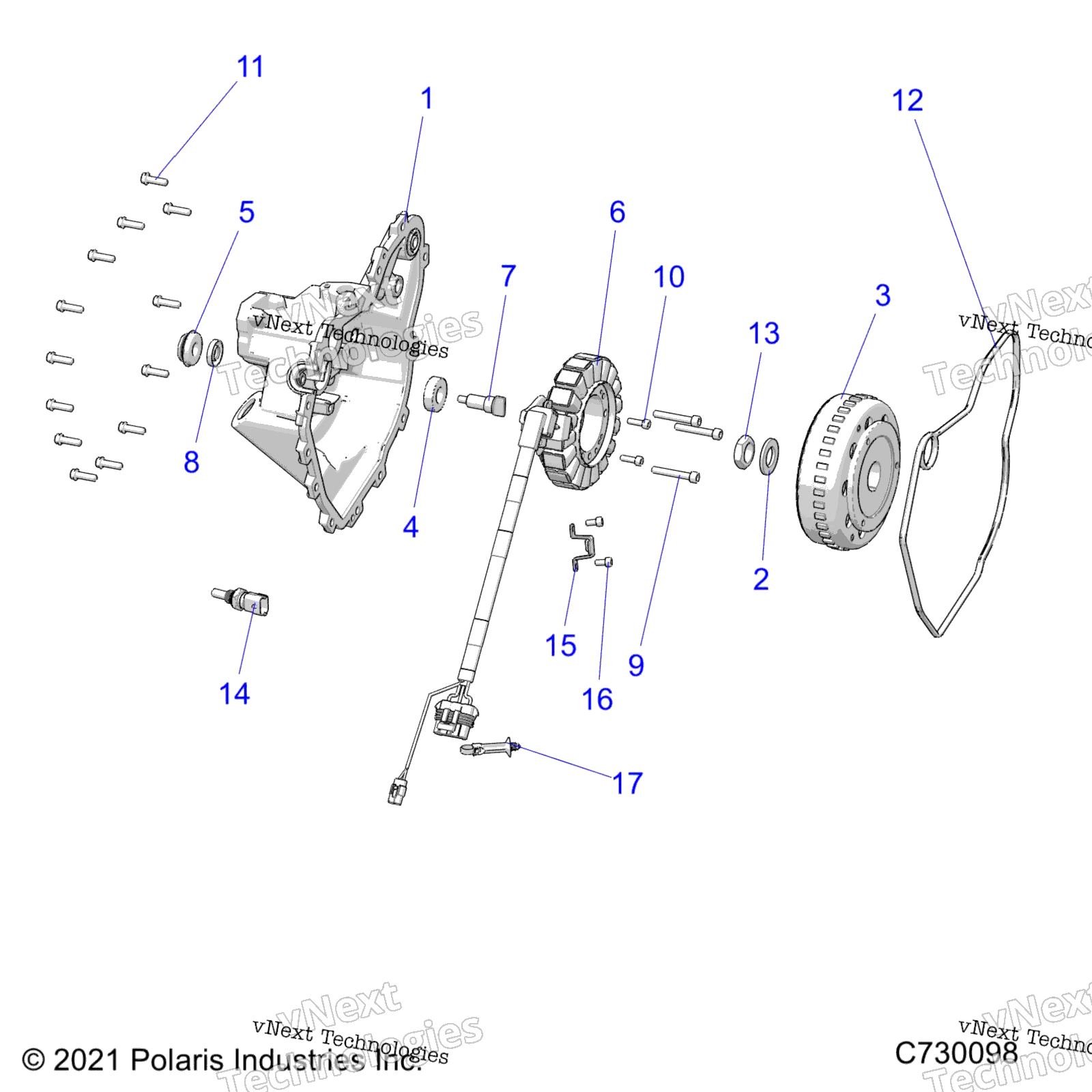 Engine, статор крышка & маховик R22maa57f1 / Sf1 / F9 / C1 / C9 / Ck