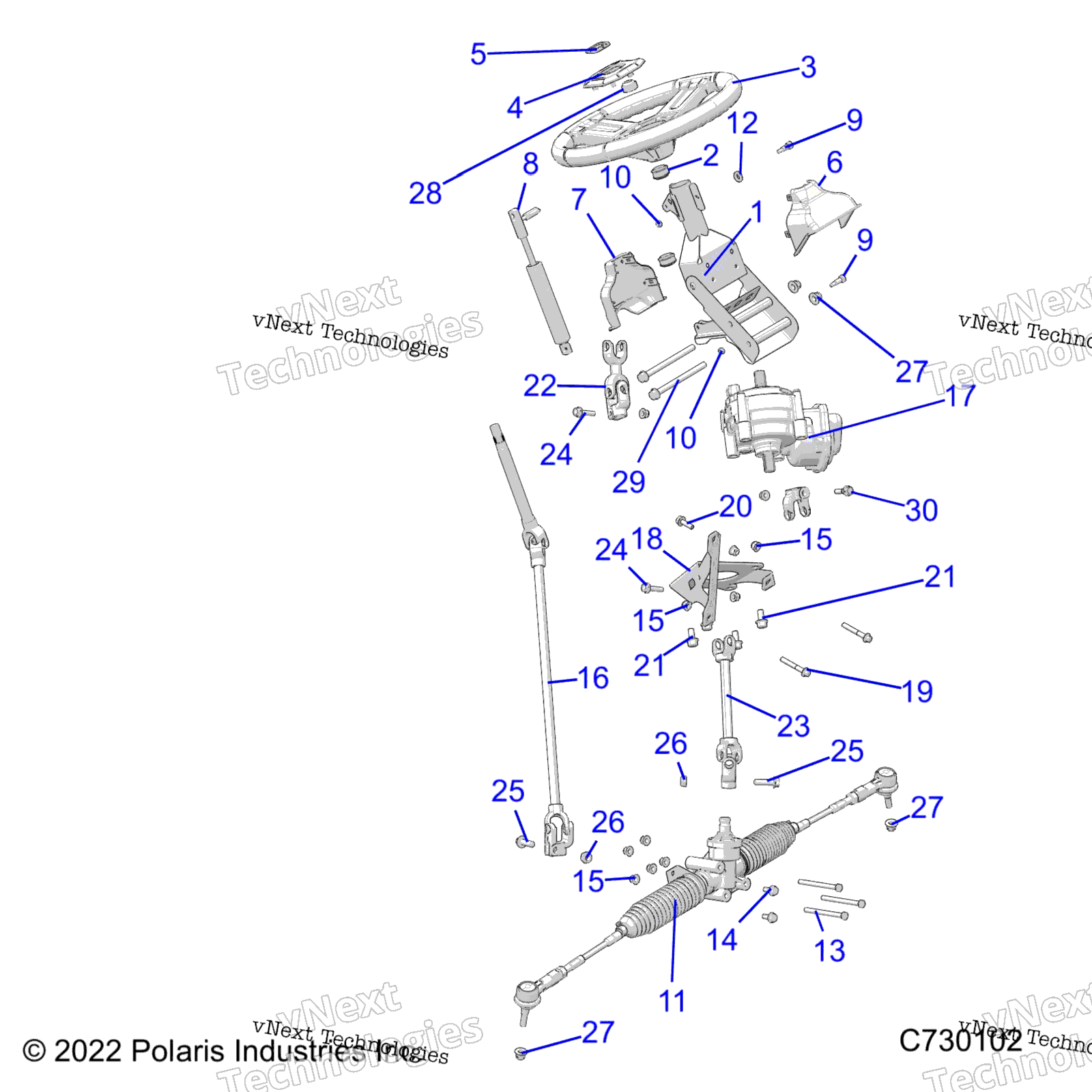 Steering, рулевое управление Asm. R22maa57f1 / Sf1 / F9 / C1 / C9 / Ck