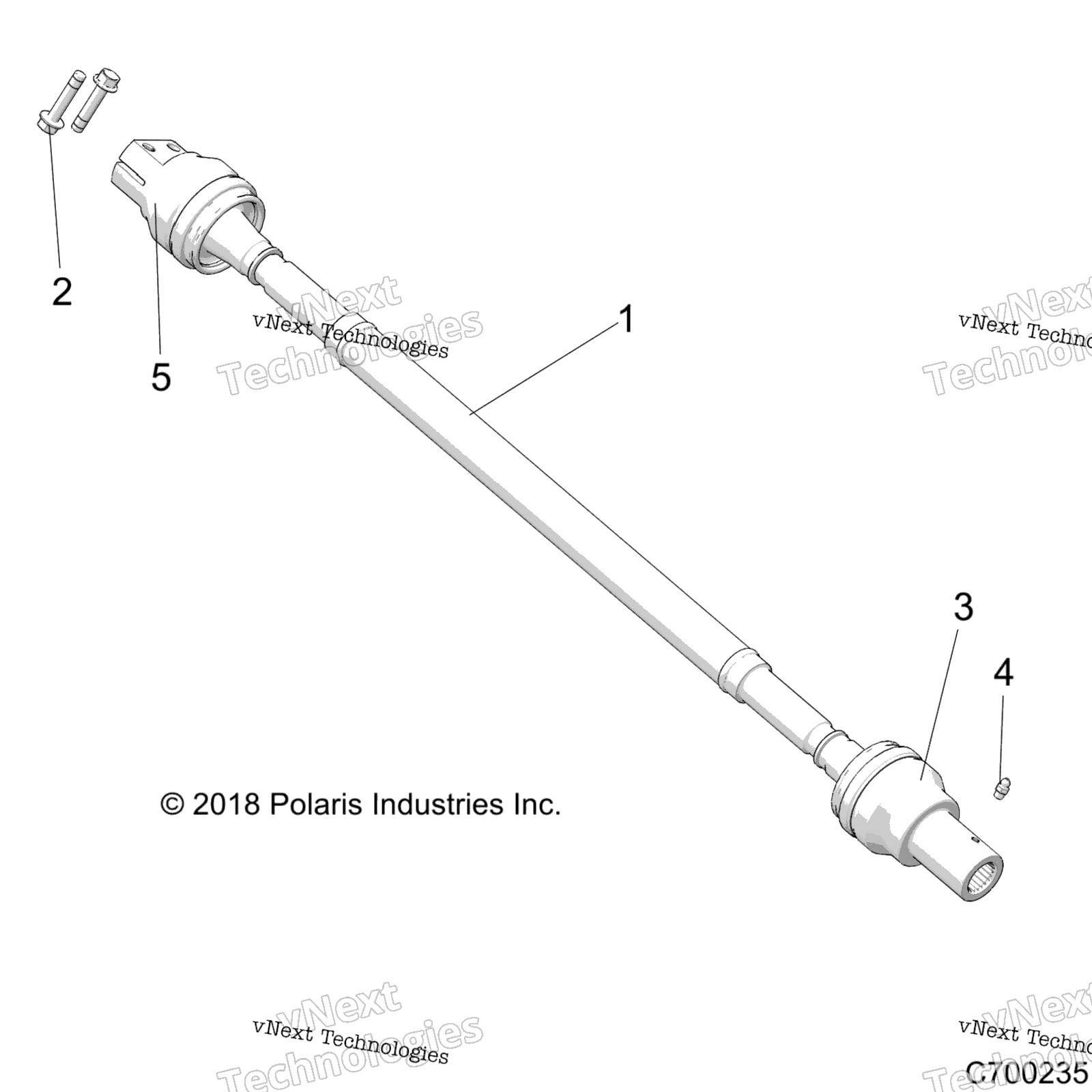 Привод Train, Rear Prop Shaft