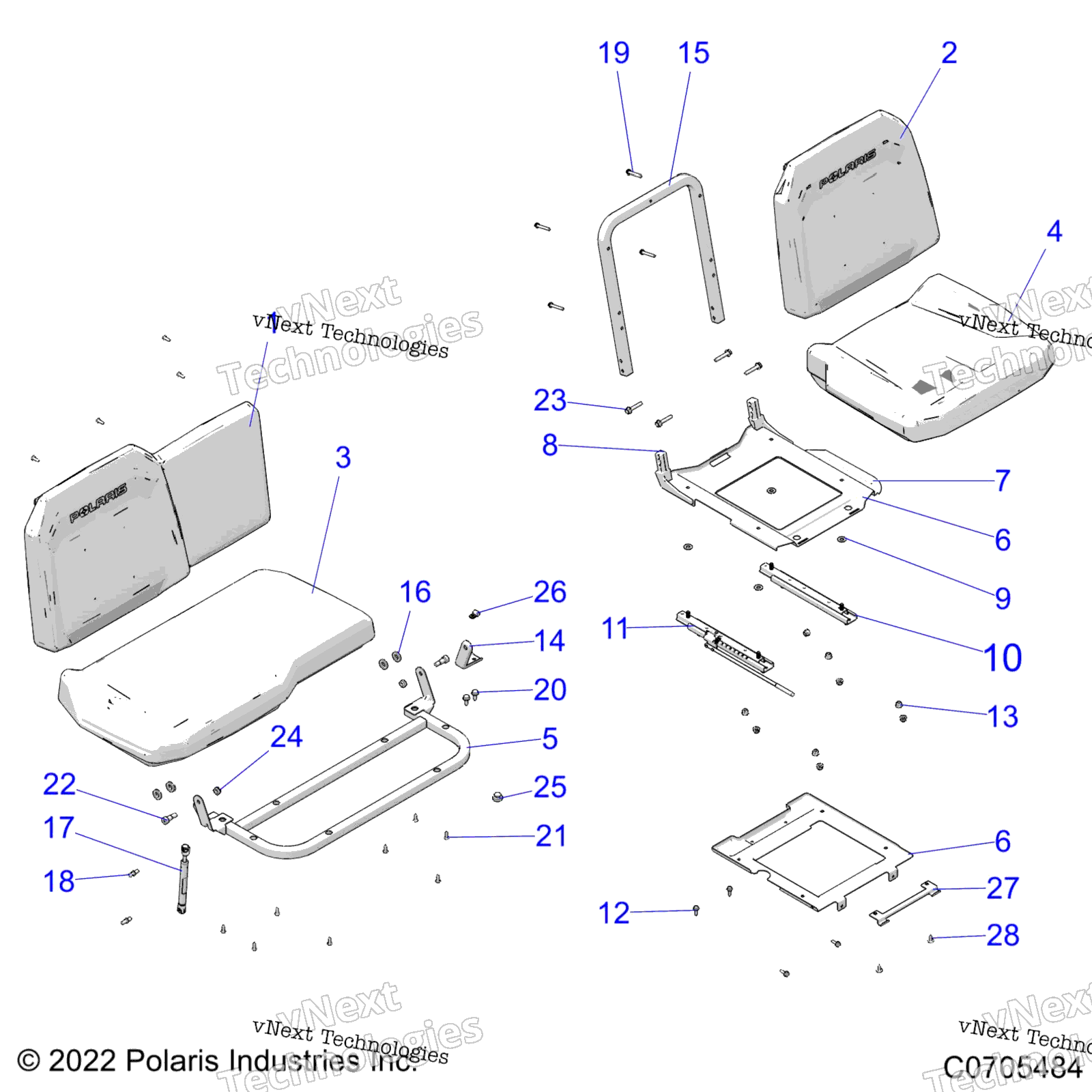 Кузов, сиденье Asm. And Slider R22rrp99cg/Sc9/Sck/Scm