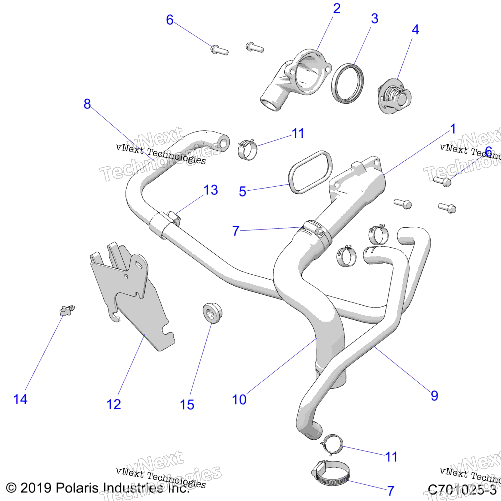 Engine, Cooling, Thermostat и Bypass