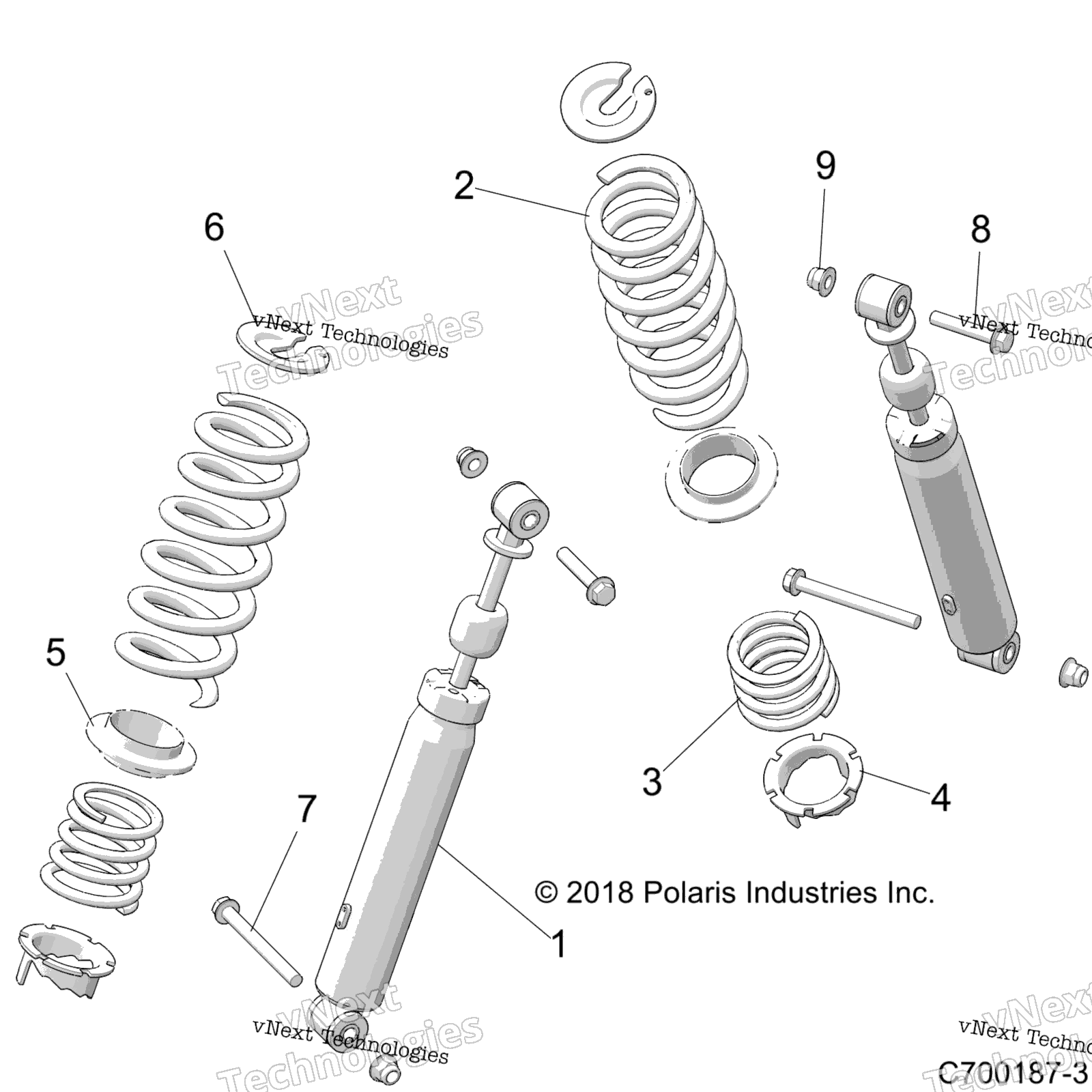 Подвеска, задний амортизатор Mounting