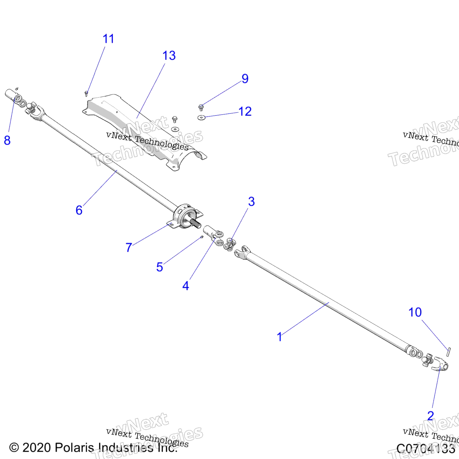 Привод Train, Prop Shaft