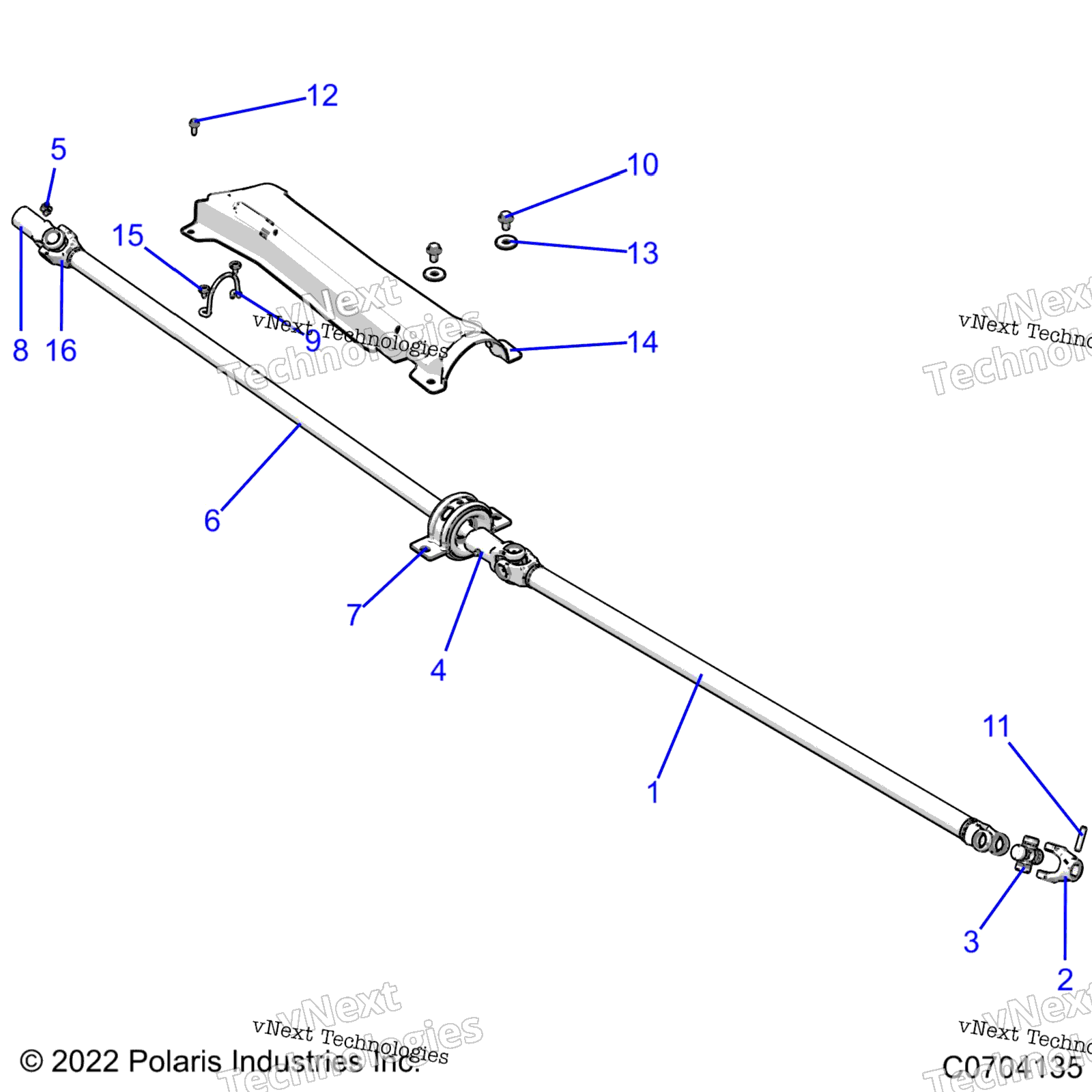 Привод Train, Prop Shaft