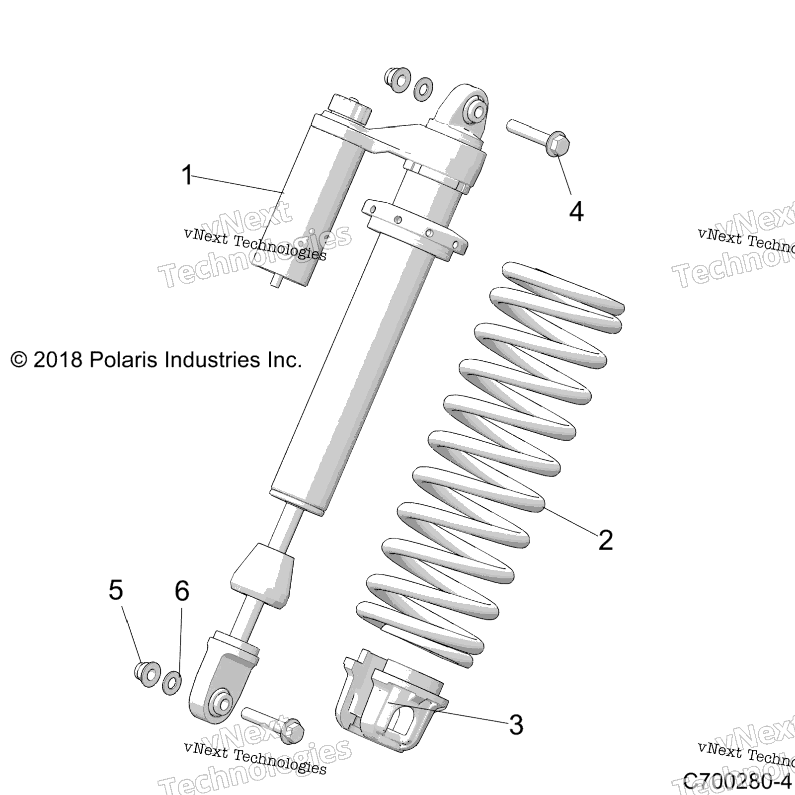 Подвеска, передний амортизатор Mounting
