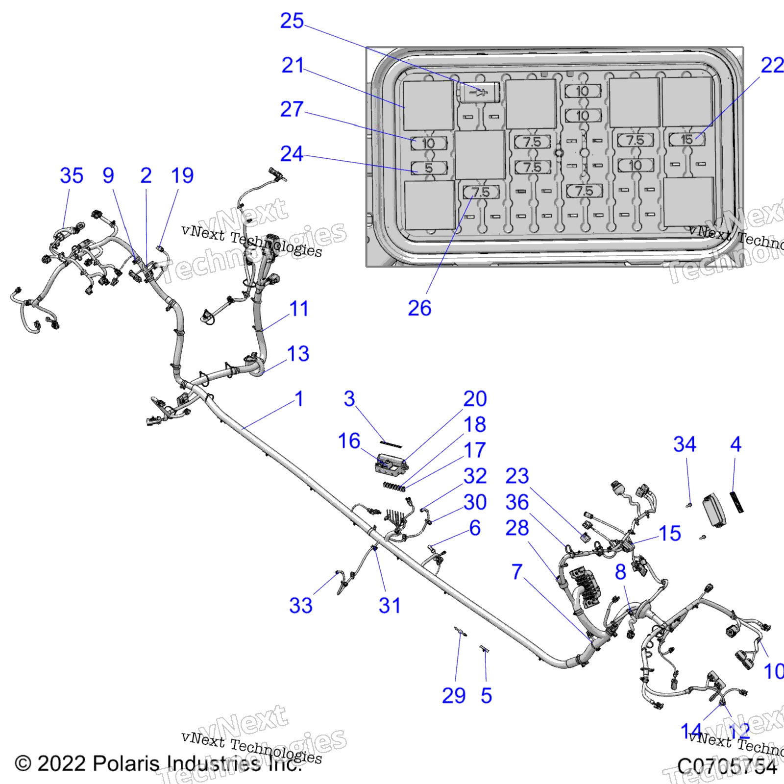 Electrical, провод Harness, Chassis