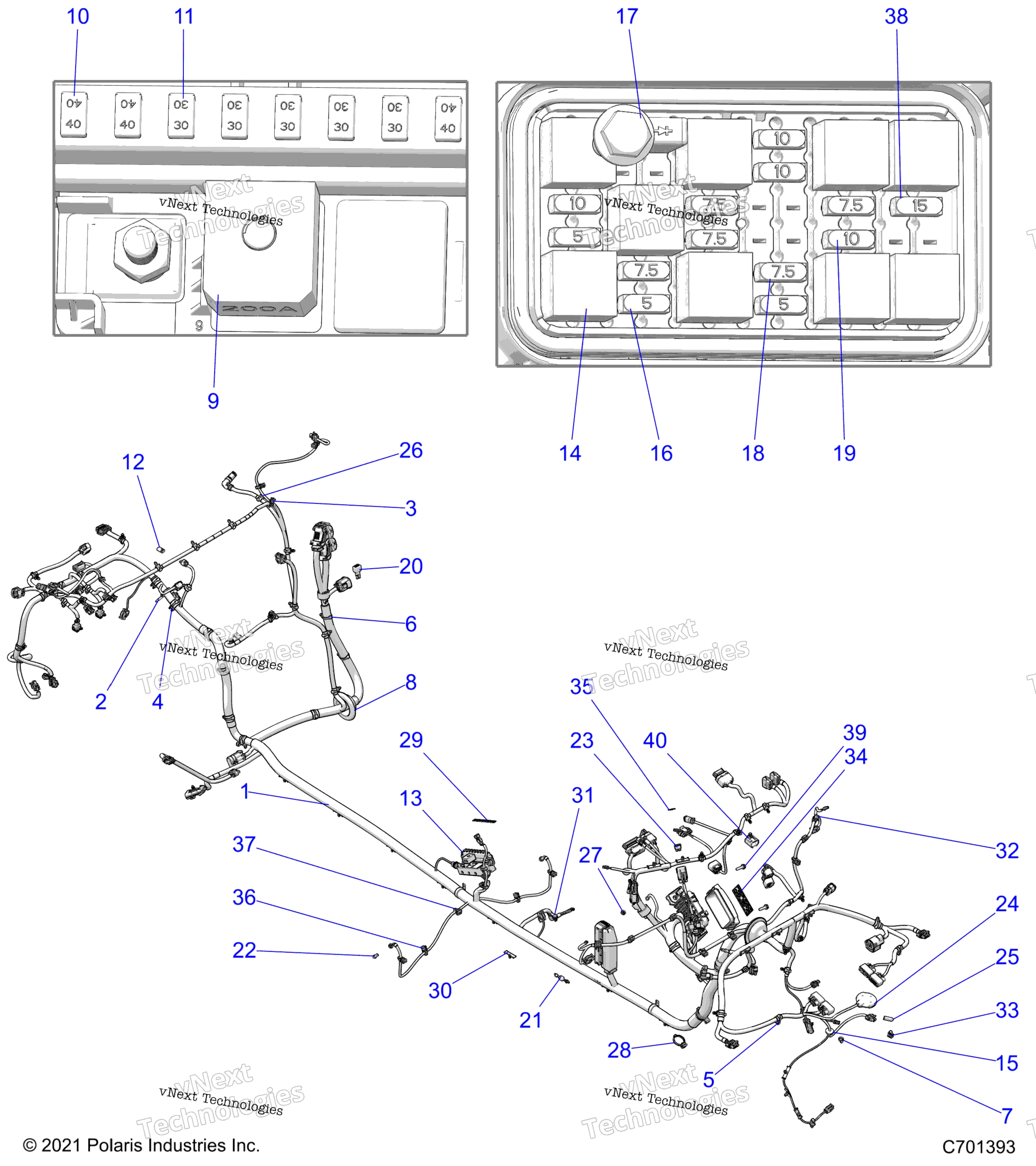 Electrical, провод Harness, Chassis
