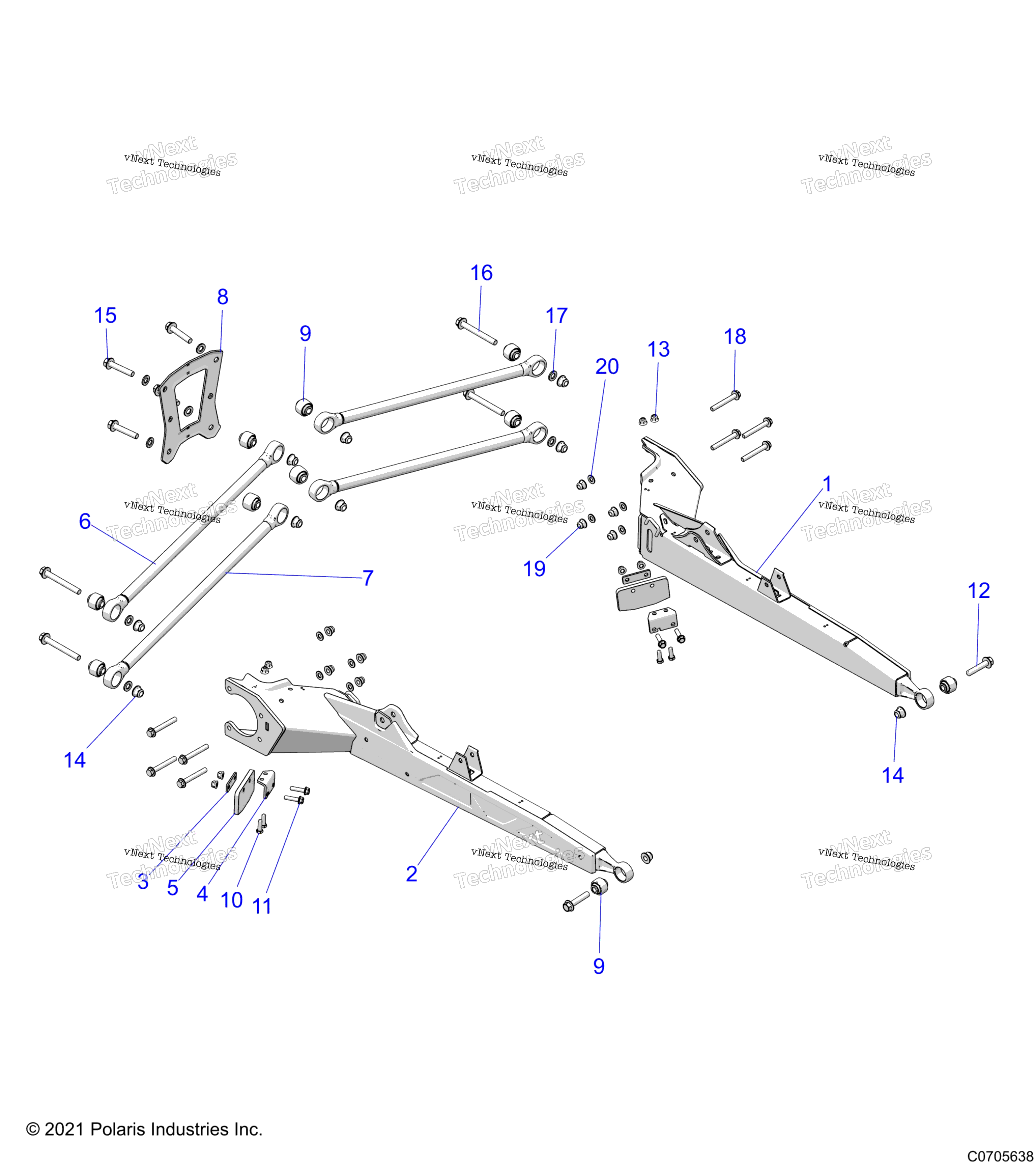 Подвеска, задняя Control Arms