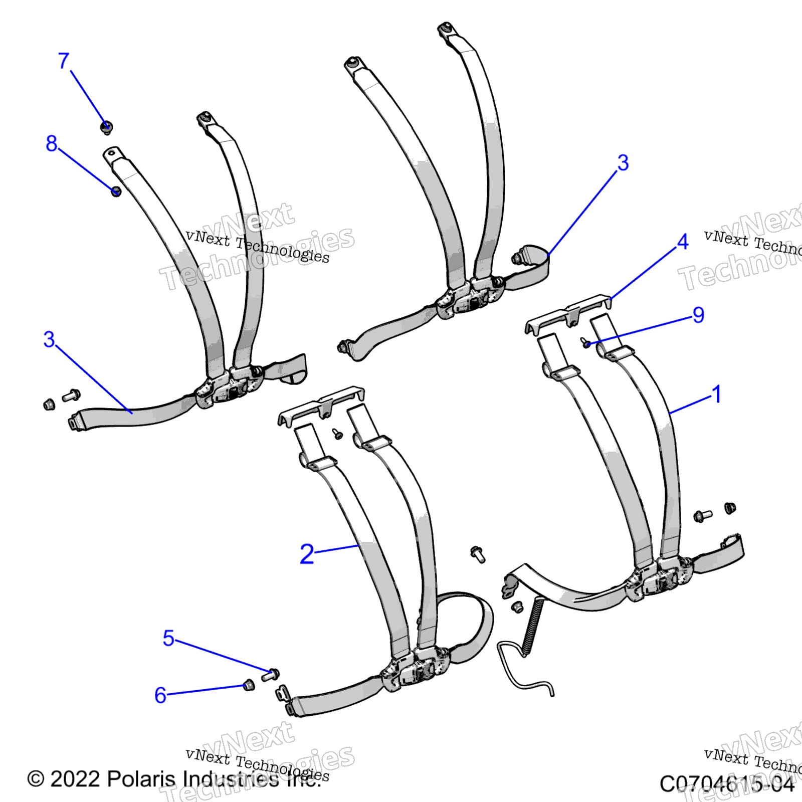 Кузов, сиденье Belt Mounting 4 Point Z22rme2kag/Bg