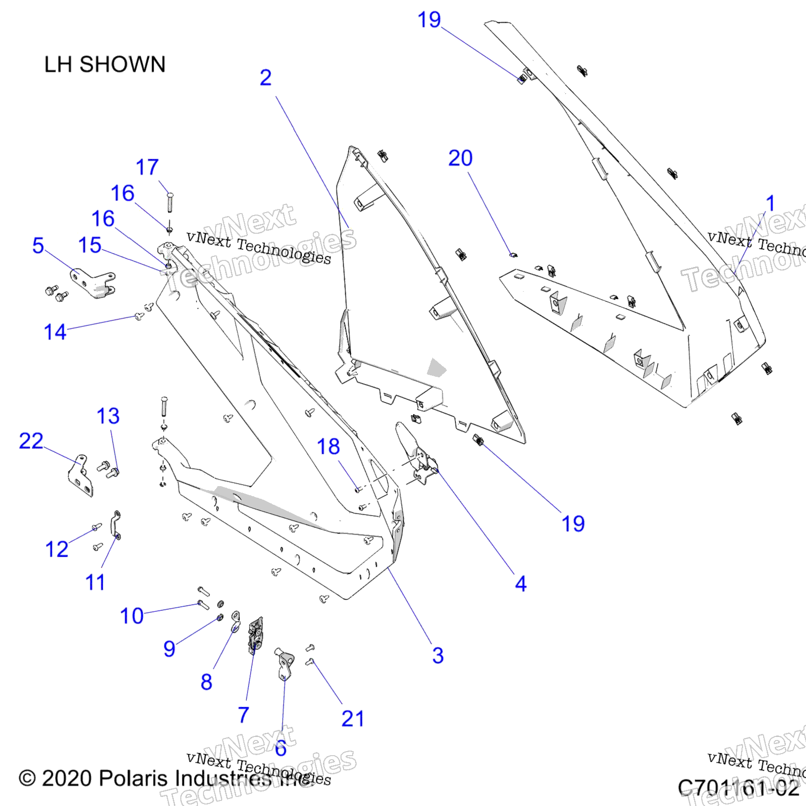 Body, Doors, передний Z22rml2kal / Ap / Bk / Bl / Bp / Bt