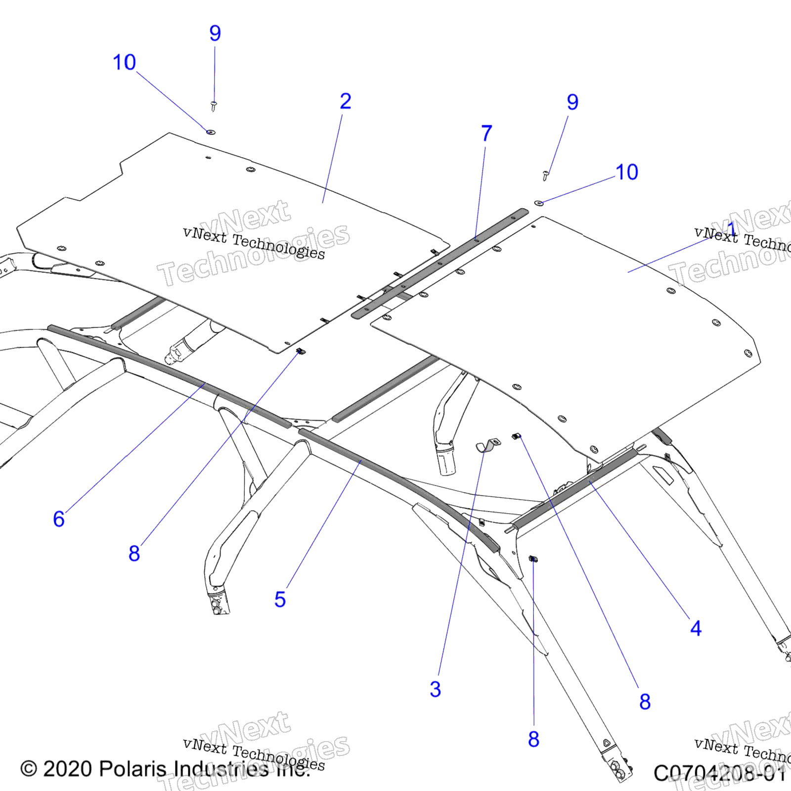 Body, Roof Z22rml2kal / Ap / Bk / Bl / Bp / Bt