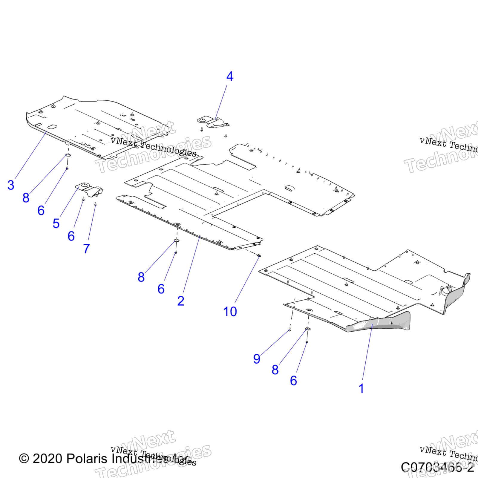 Chassis, Skid Plates Z22rml2kal / Ap / Bk / Bl / Bp / Bt